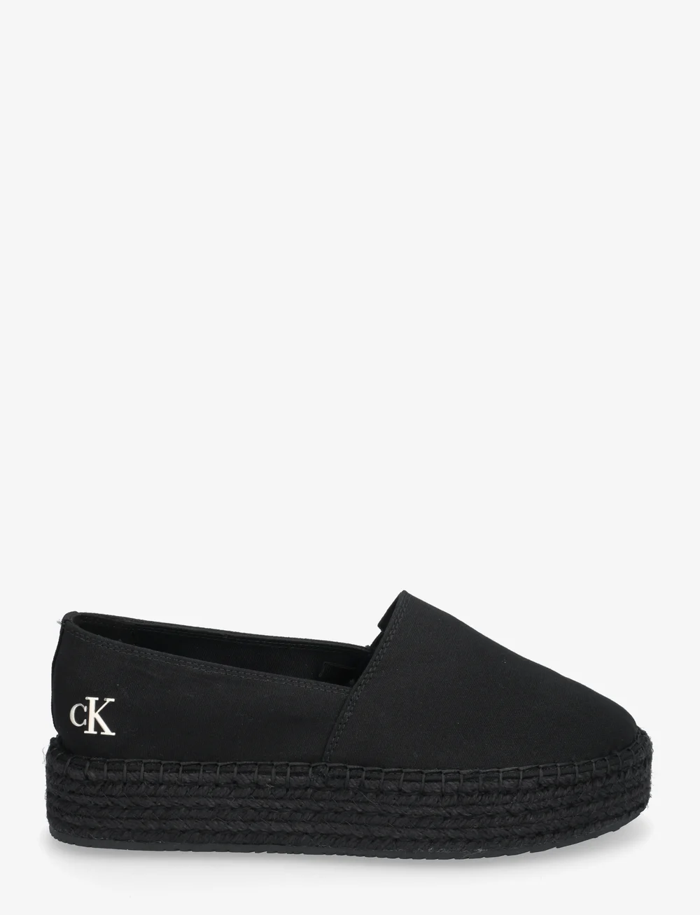 Calvin Klein - FLATFORM ESDPARILLE MG/HDW - espadrilles - triple black - 1