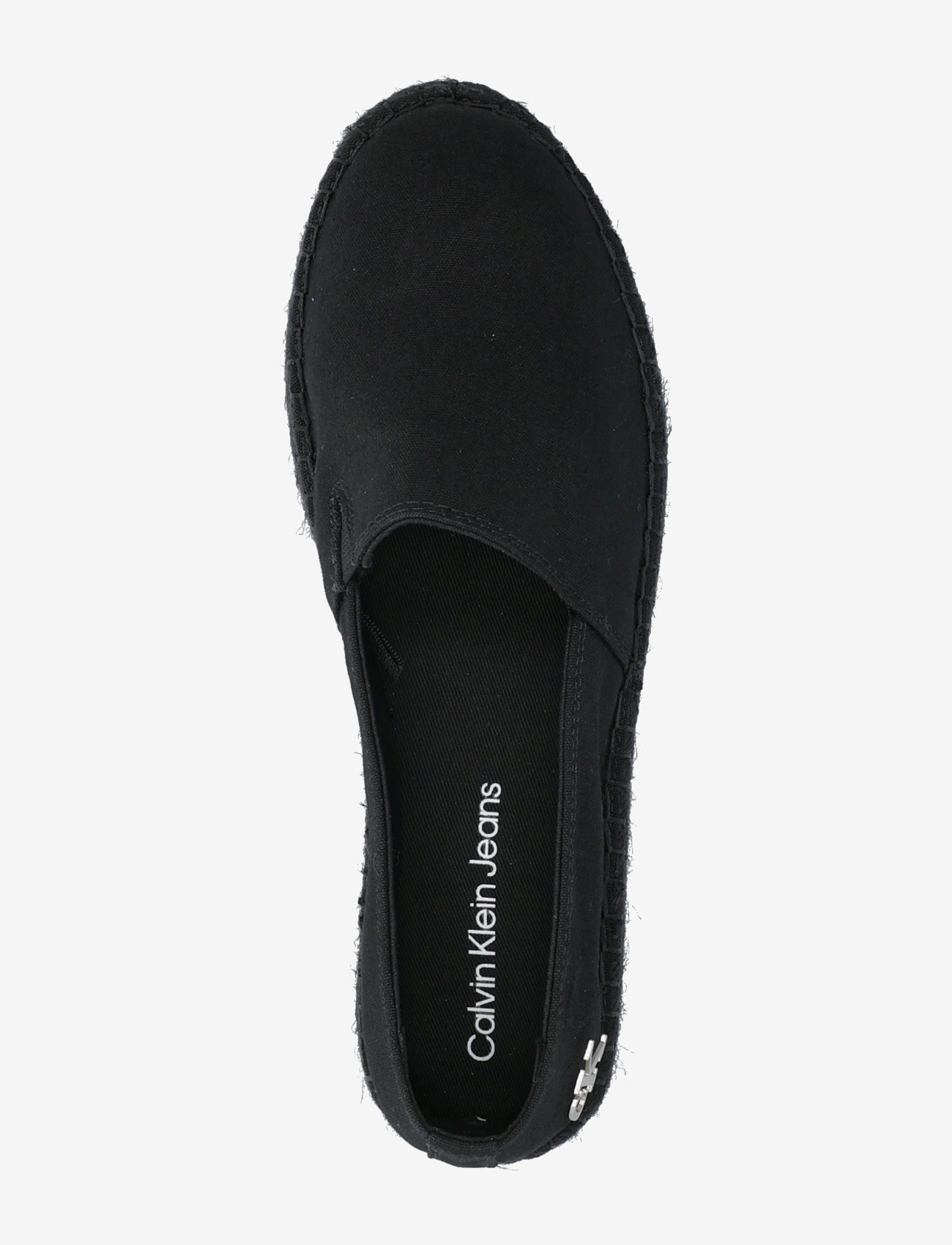 Calvin Klein - FLATFORM ESDPARILLE MG/HDW - espadrillos - triple black - 3