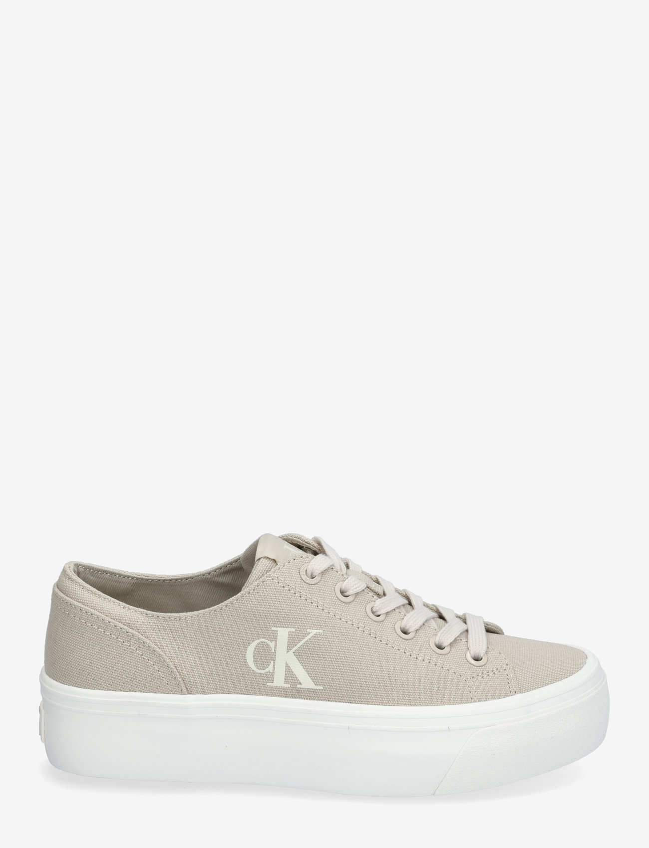 Calvin Klein - VULC FLATFORM LOW CANVAS MG - konfirmation - eggshell/creamy white - 1