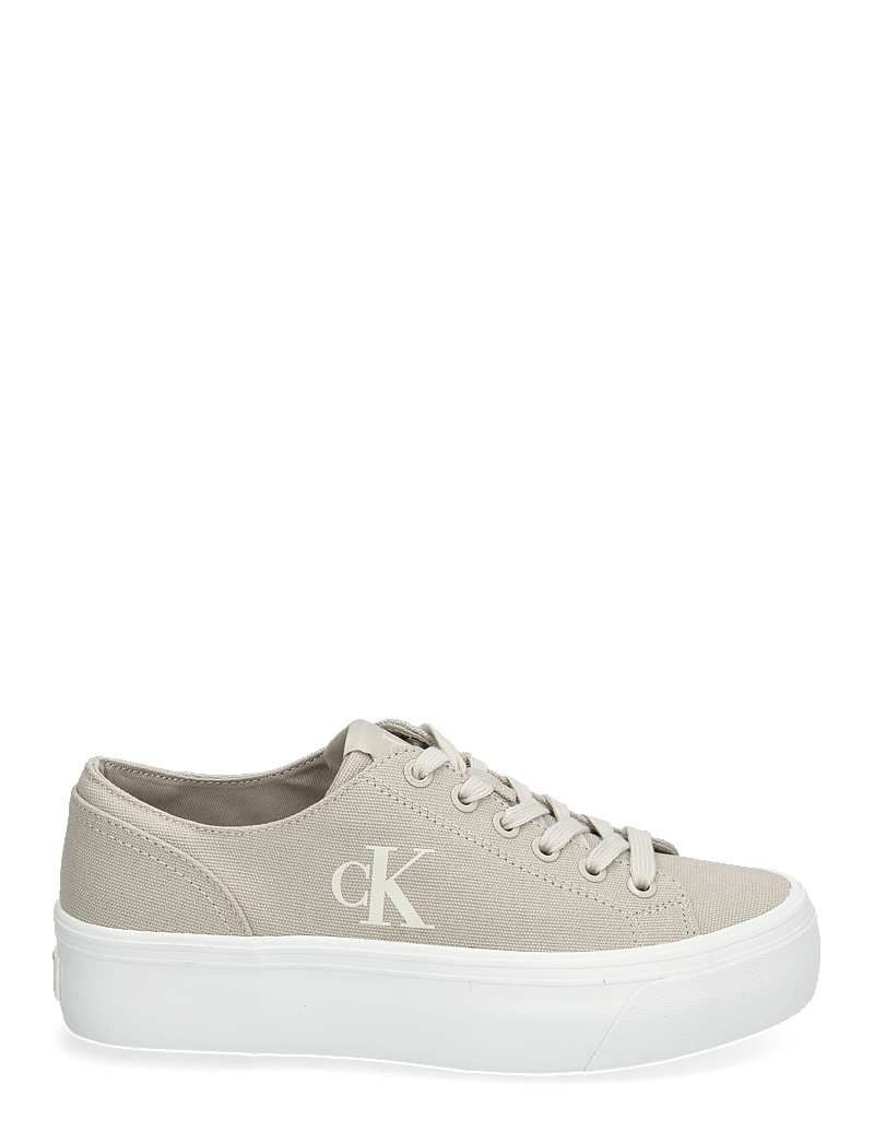 Calvin Klein - VULC FLATFORM LOW CANVAS MG - konfirmation - eggshell/creamy white - 1