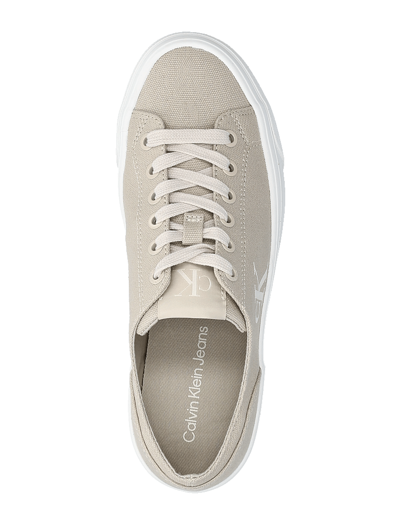 Calvin Klein - VULC FLATFORM LOW CANVAS MG - konfirmation - eggshell/creamy white - 3