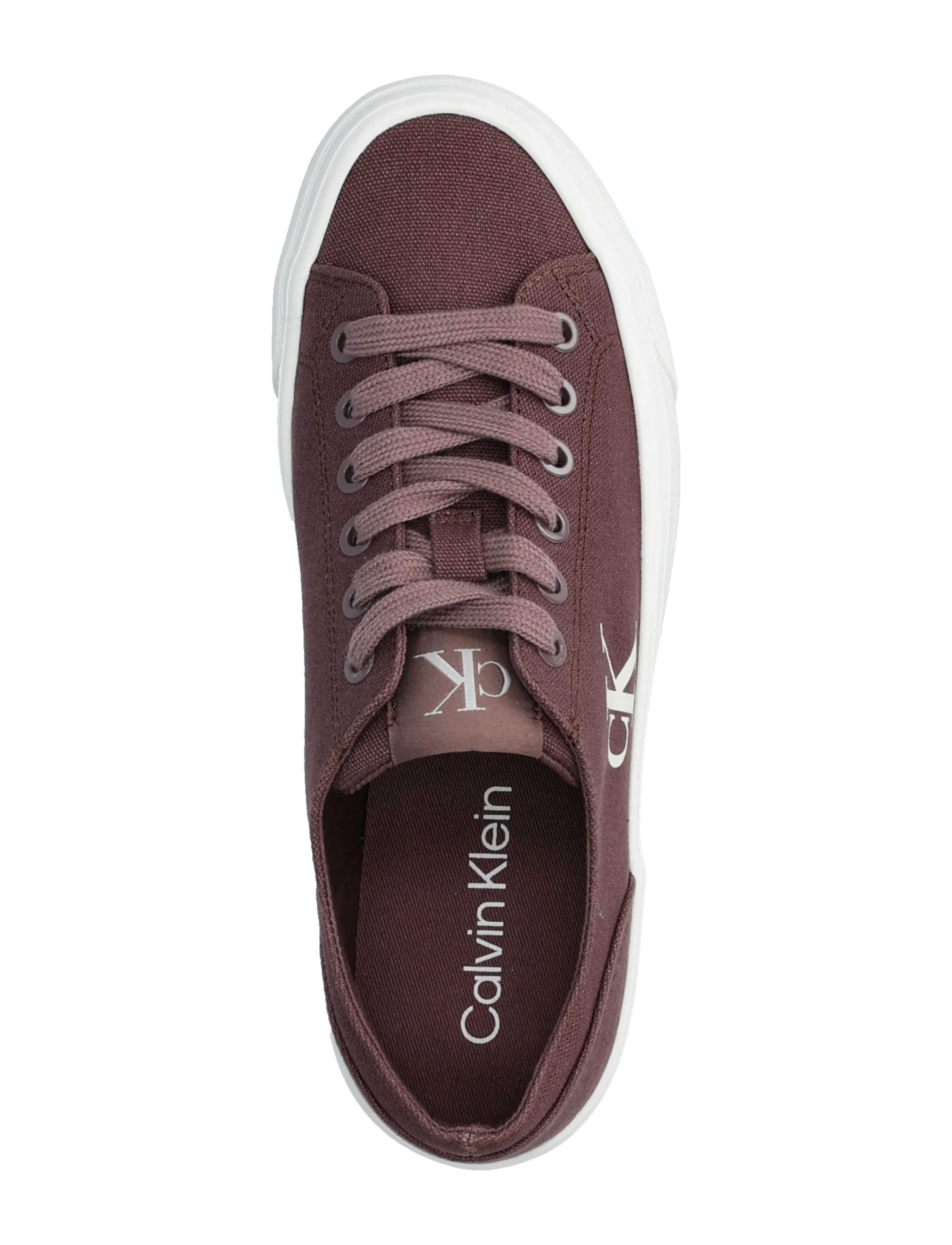 Calvin Klein - VULC FLATFORM LOW CANVAS MG - konfirmationstøj - peppercorn - 3
