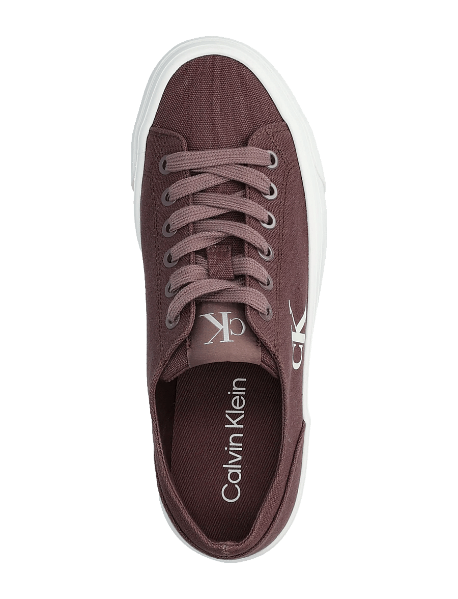 Calvin Klein - VULC FLATFORM LOW CANVAS MG - konfirmation - peppercorn - 3