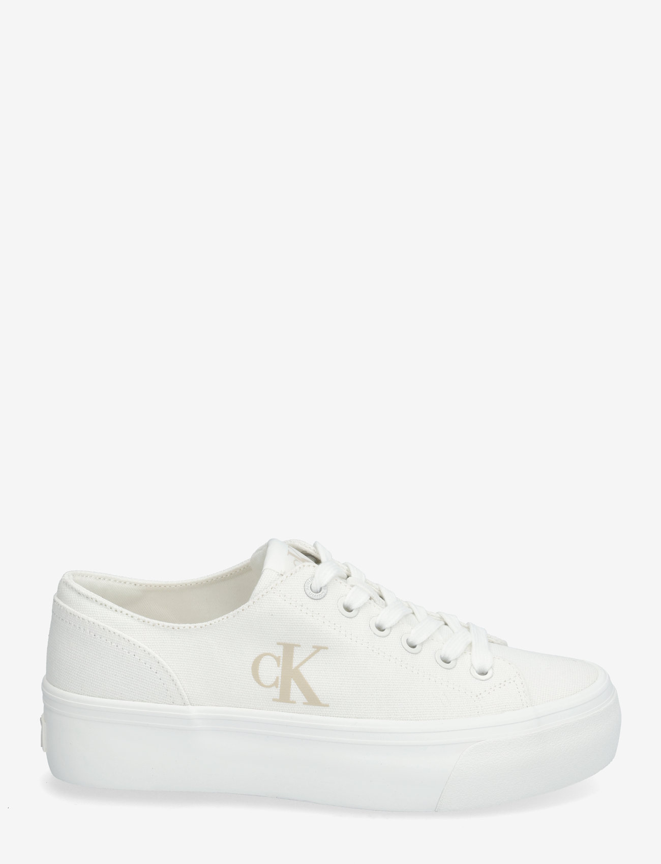 Calvin Klein - VULC FLATFORM LOW CANVAS MG - konfirmatsioon - triple bright white - 1