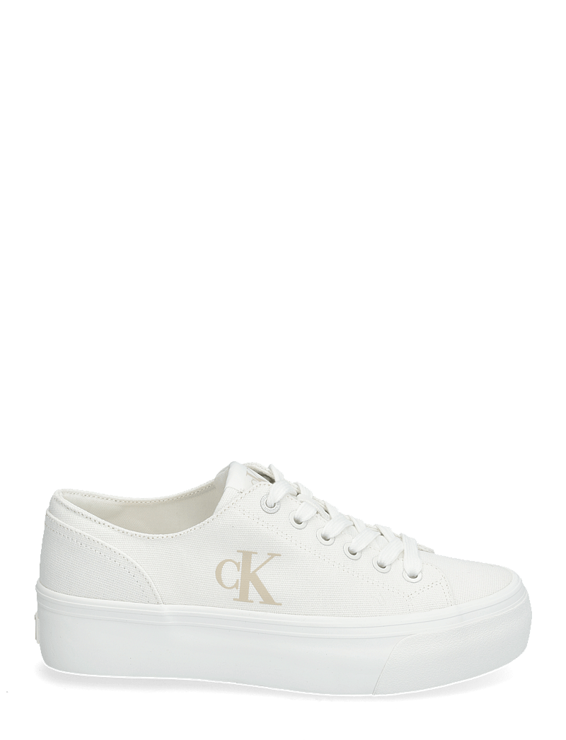 Calvin Klein - VULC FLATFORM LOW CANVAS MG - konfirmatsioon - triple bright white - 1