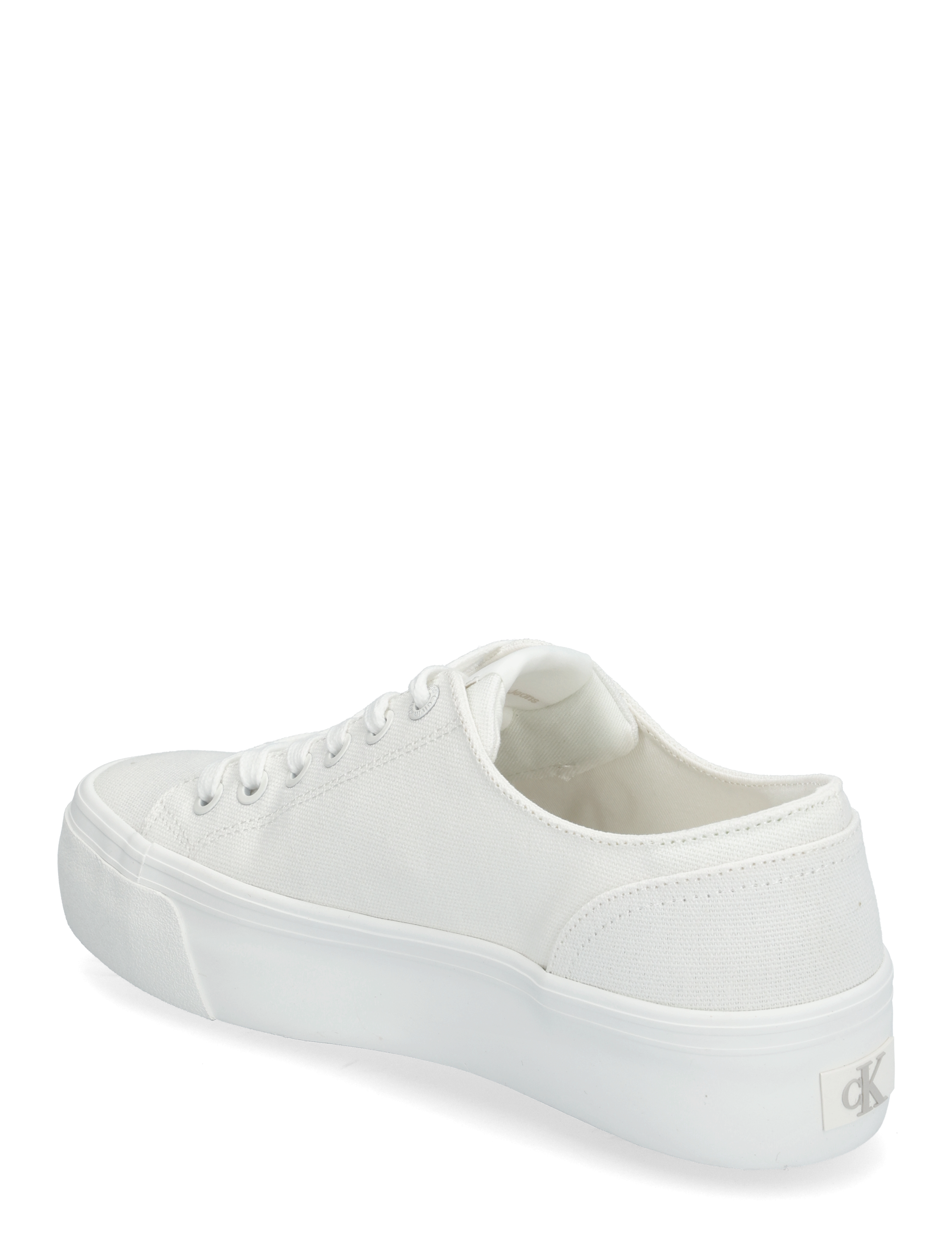 Calvin Klein - VULC FLATFORM LOW CANVAS MG - konfirmationstøj - triple bright white - 2