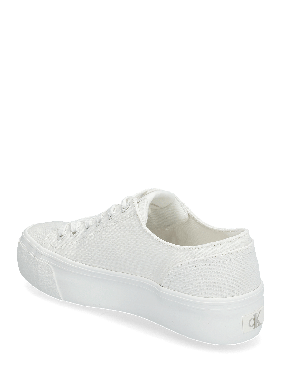 Calvin Klein - VULC FLATFORM LOW CANVAS MG - konfirmation - triple bright white - 2