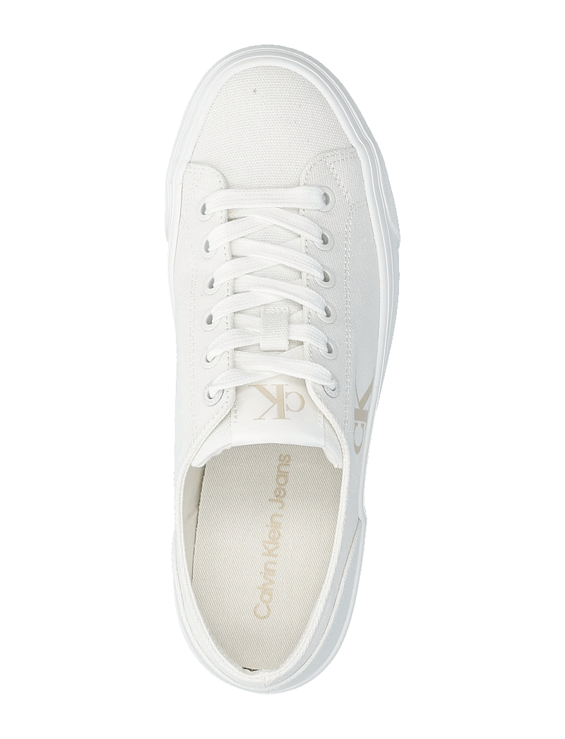 Calvin Klein - VULC FLATFORM LOW CANVAS MG - konfirmatsioon - triple bright white - 3