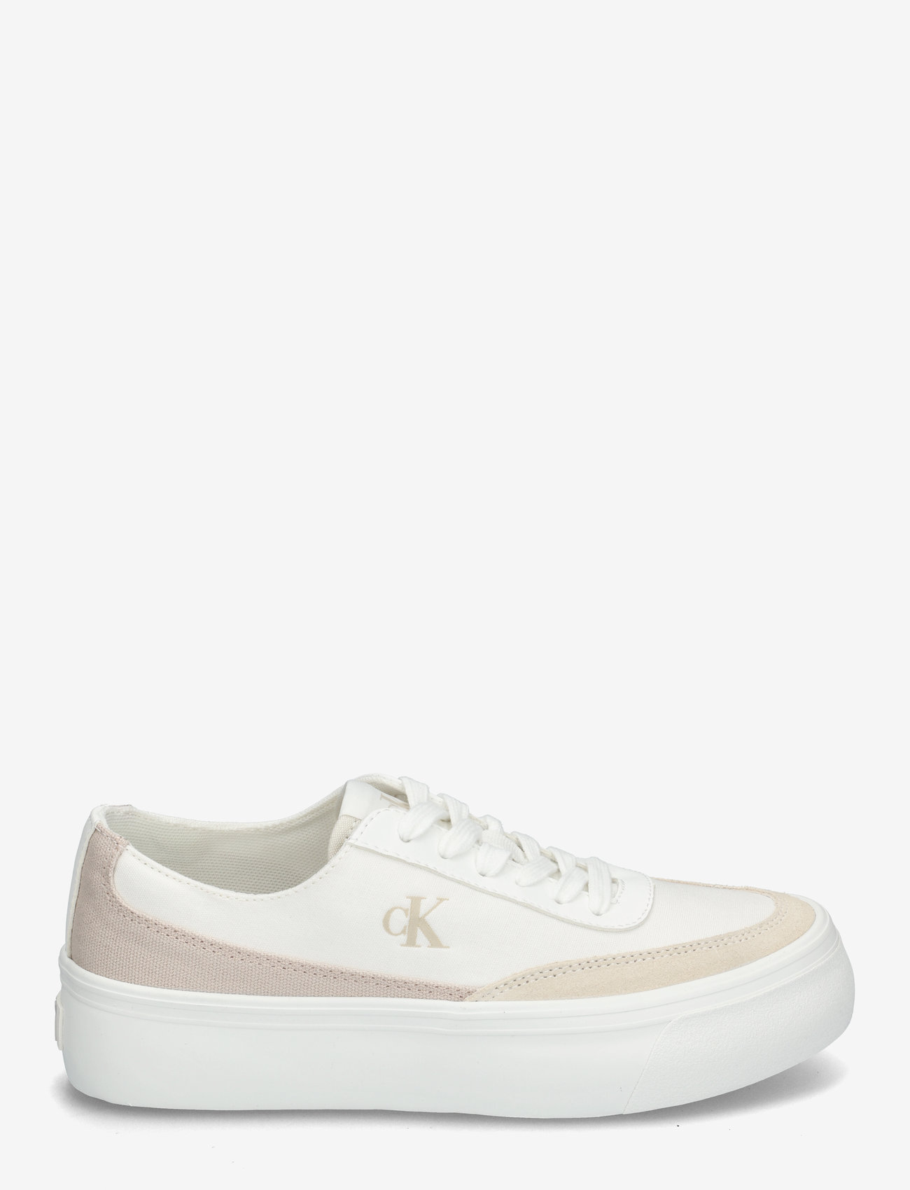 Calvin Klein - VULC FLATFORM LOW CV MIX MG - konfirmation - bright white/creamy white - 1