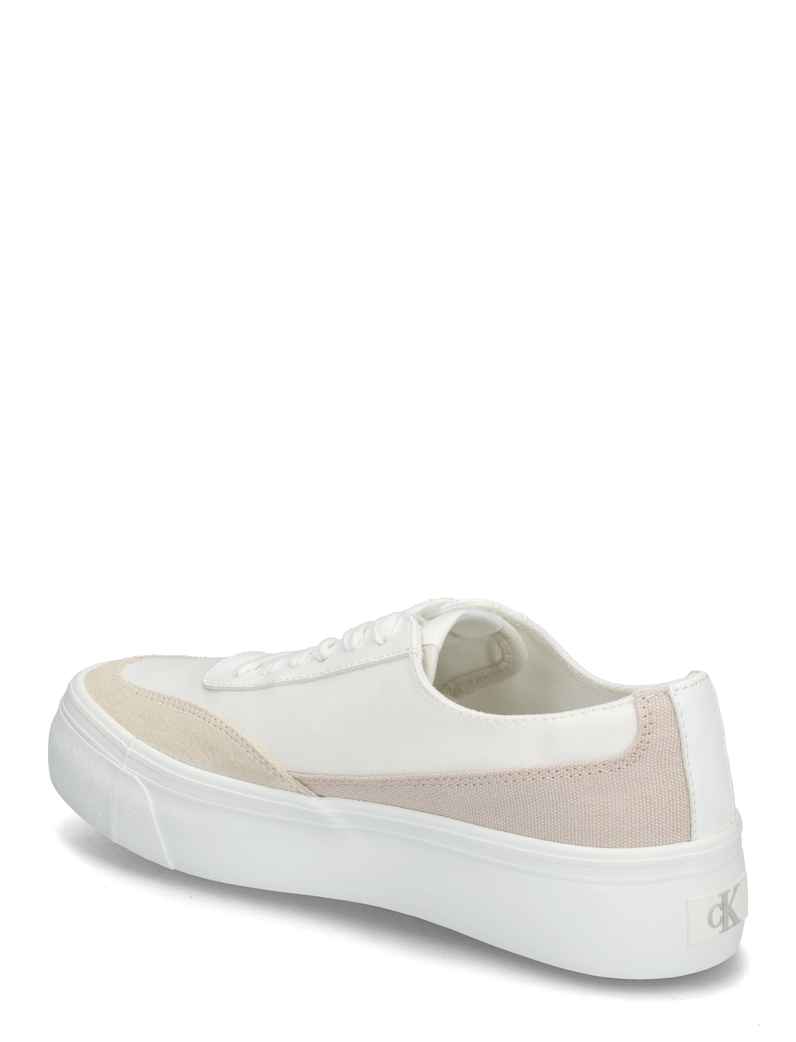 Calvin Klein - VULC FLATFORM LOW CV MIX MG - bright white/creamy white - 2