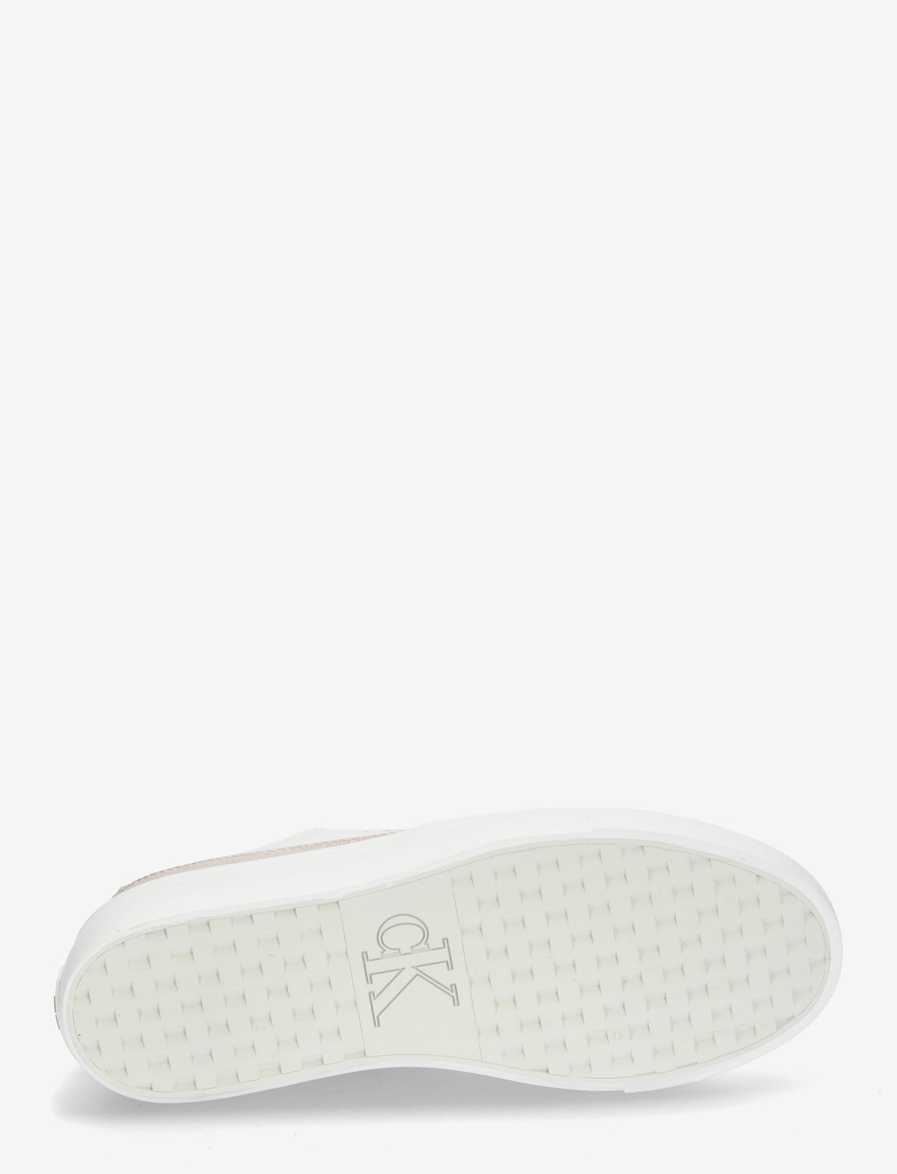 Calvin Klein - VULC FLATFORM LOW CV MIX MG - konfirmation - bright white/creamy white - 4