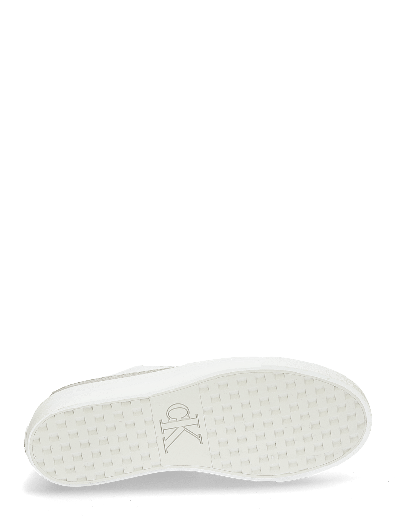 Calvin Klein - VULC FLATFORM LOW CV MIX MG - konfirmation - bright white/creamy white - 4