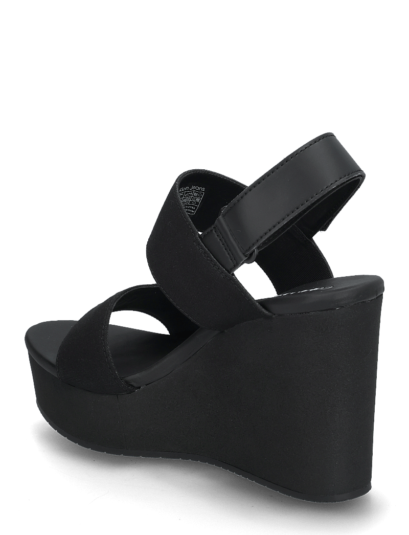 Calvin Klein - WEDGE SANDAL WEBBING IN - konfirmation - triple black - 2