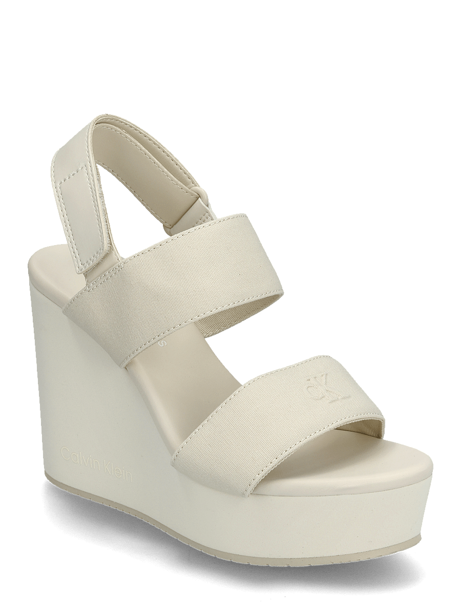 Calvin Klein - WEDGE SANDAL WEBBING IN - konfirmation - triple turtle dove - 0