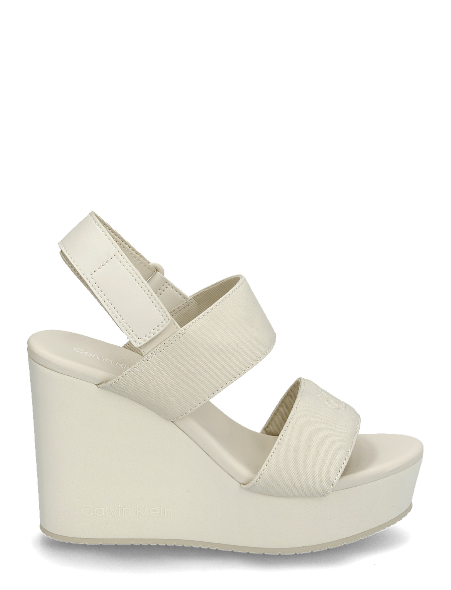 Calvin Klein - WEDGE SANDAL WEBBING IN - konfirmation - triple turtle dove - 1