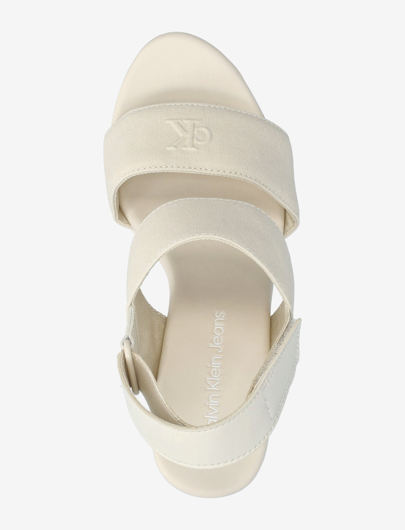 Calvin Klein - WEDGE SANDAL WEBBING IN - platform sandals - triple turtle dove - 3