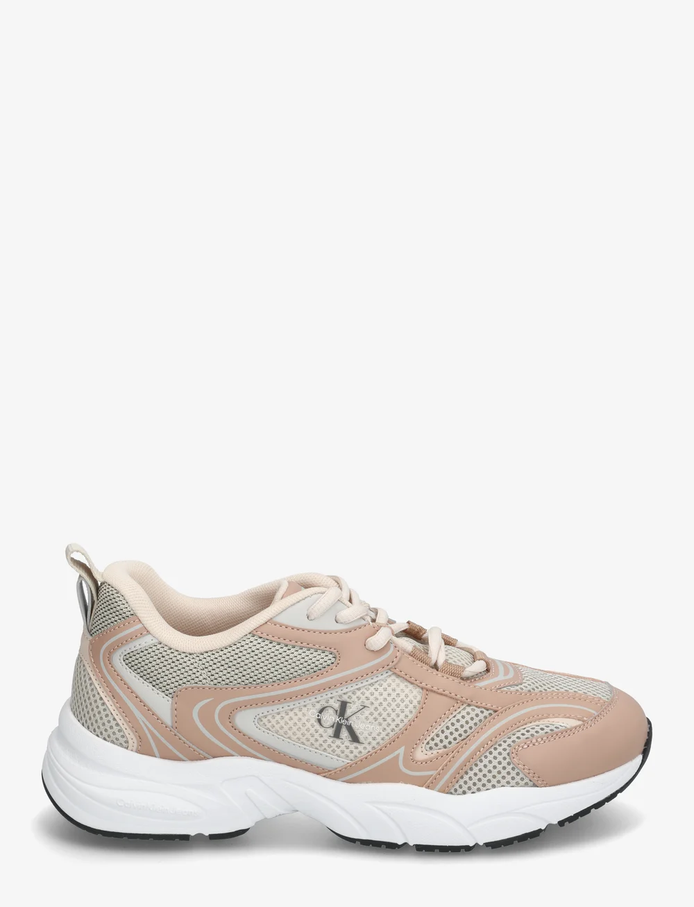 Calvin Klein - RETRO TENNIS MESH ML - lave sneakers - eggshell/tuscany - 1