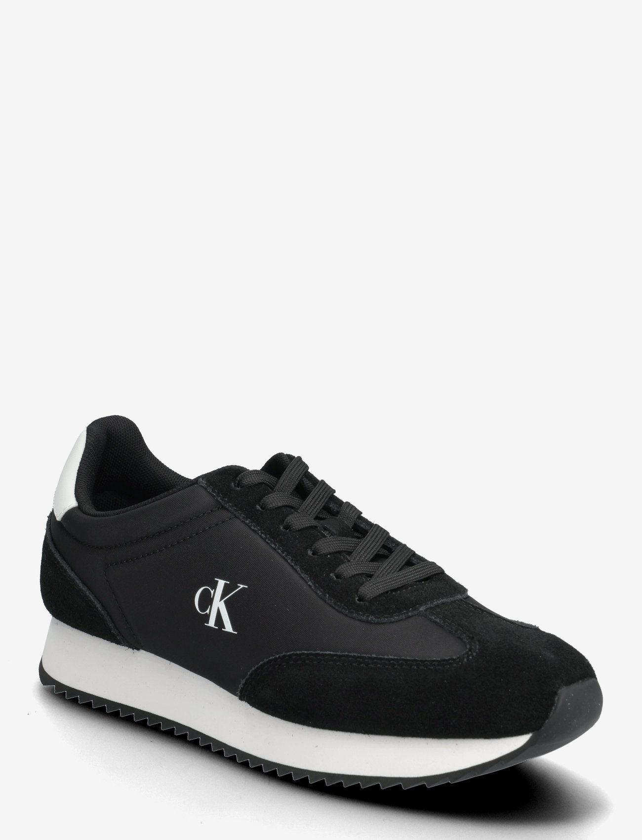 Calvin Klein - RUNNER LACEUP MG NYLON MIX - low top sneakers - black bright white - 0