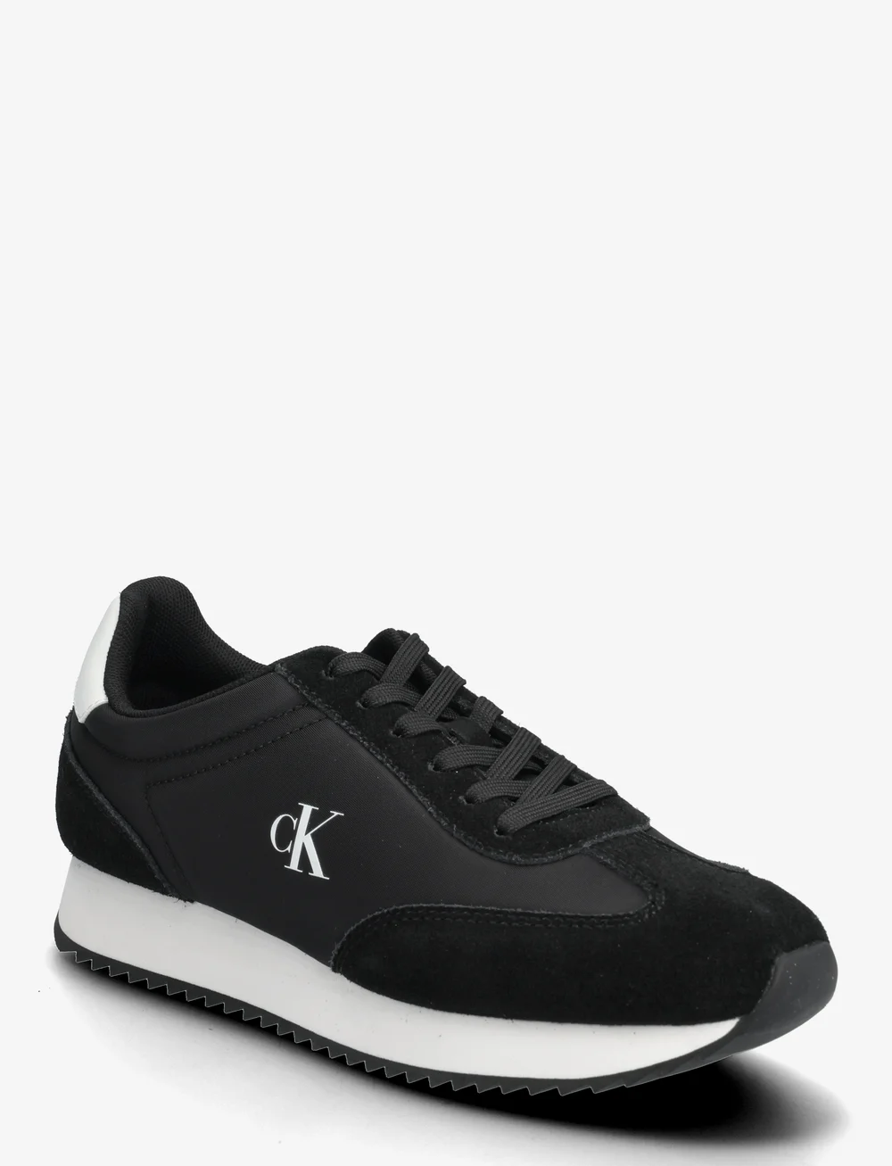 Calvin Klein - RUNNER LACEUP MG NYLON MIX - niedrige sneakers - black/bright white - 0