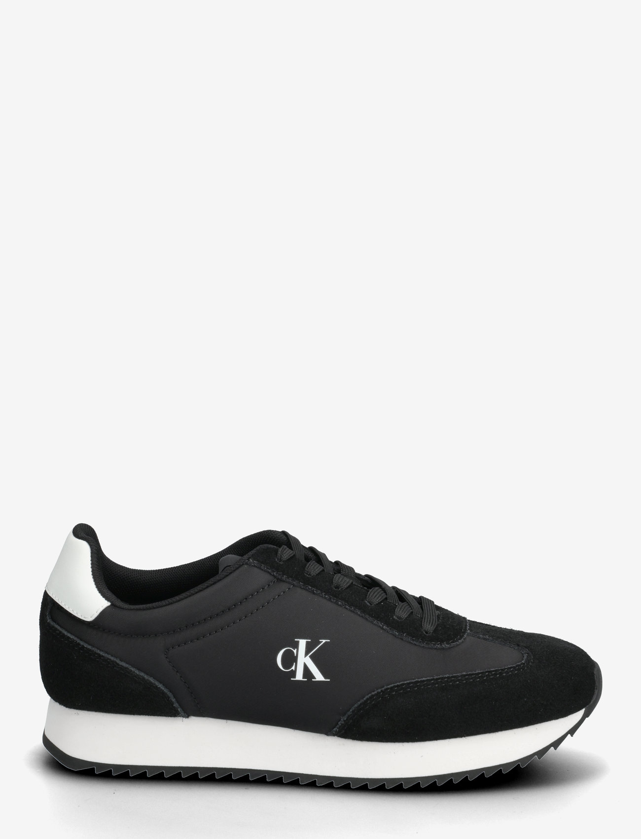 Calvin Klein - RUNNER LACEUP MG NYLON MIX - low top sneakers - black bright white - 1