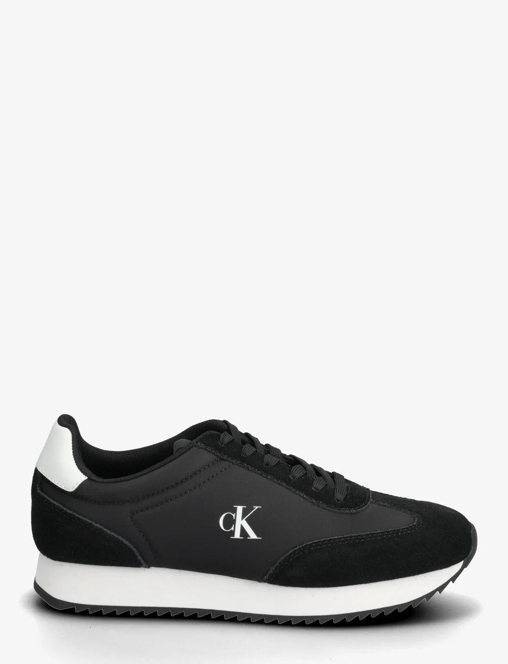 Calvin Klein - RUNNER LACEUP MG NYLON MIX - niedrige sneakers - black/bright white - 1