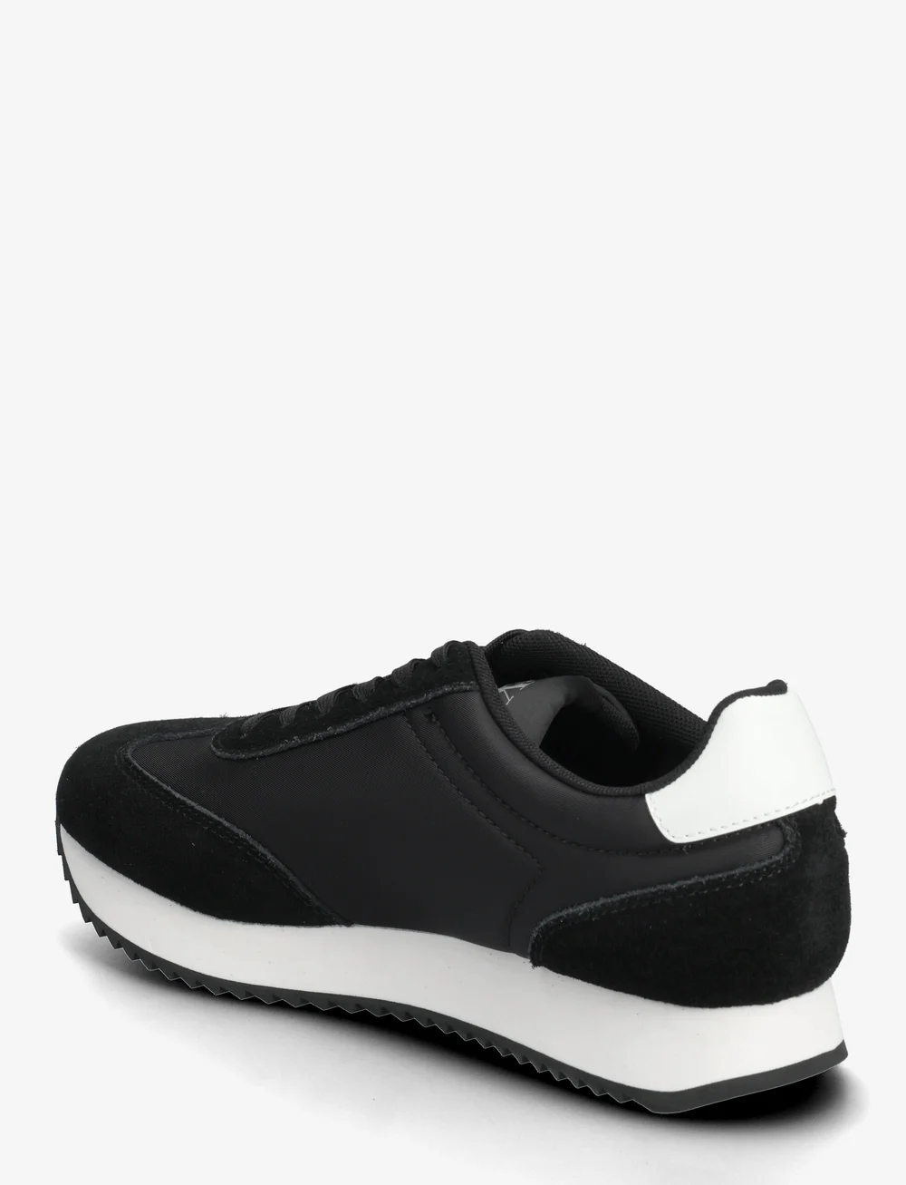 Calvin Klein - RUNNER LACEUP MG NYLON MIX - niedrige sneakers - black/bright white - 2