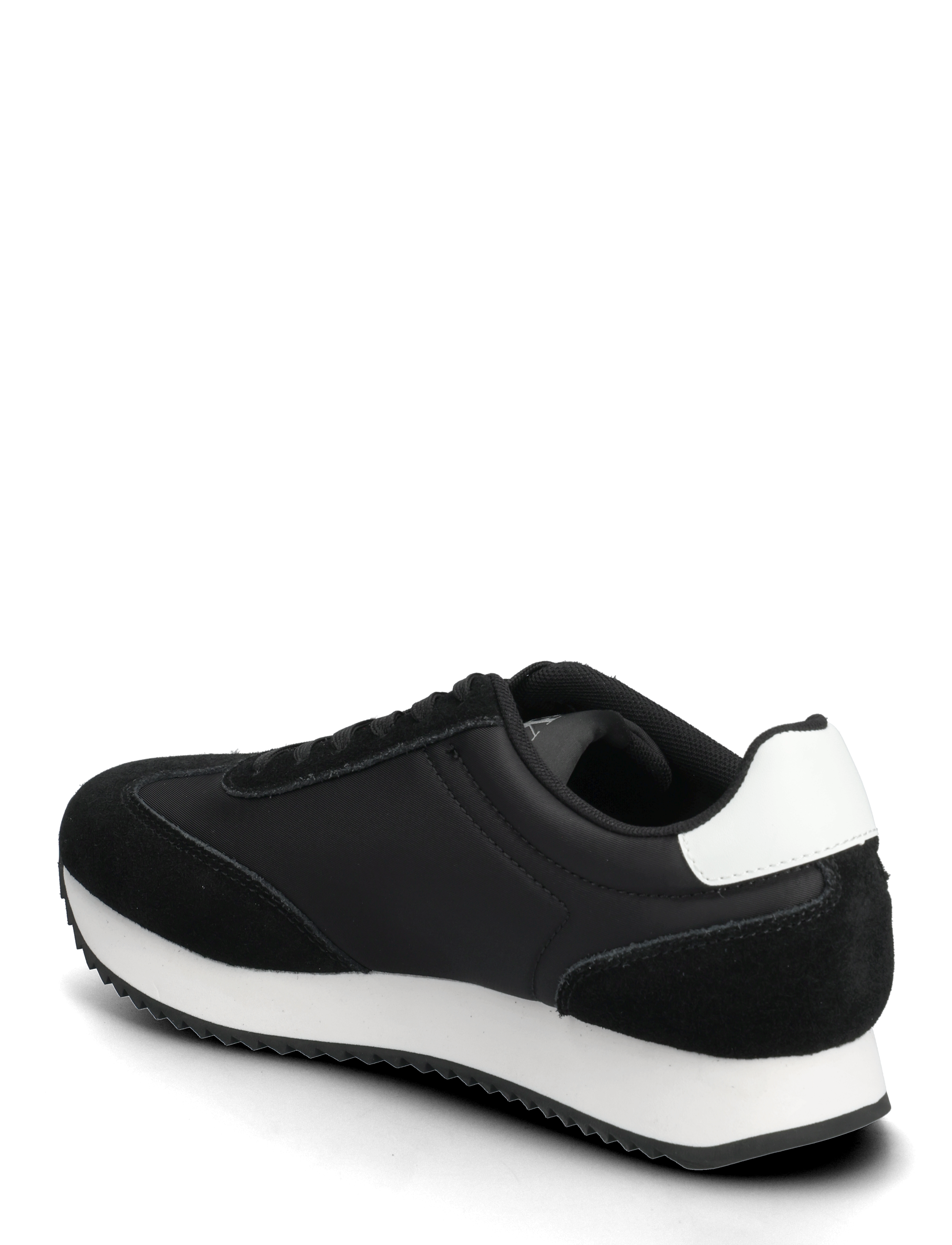 Calvin Klein - RUNNER LACEUP MG NYLON MIX - madala säärega tossud - black bright white - 2