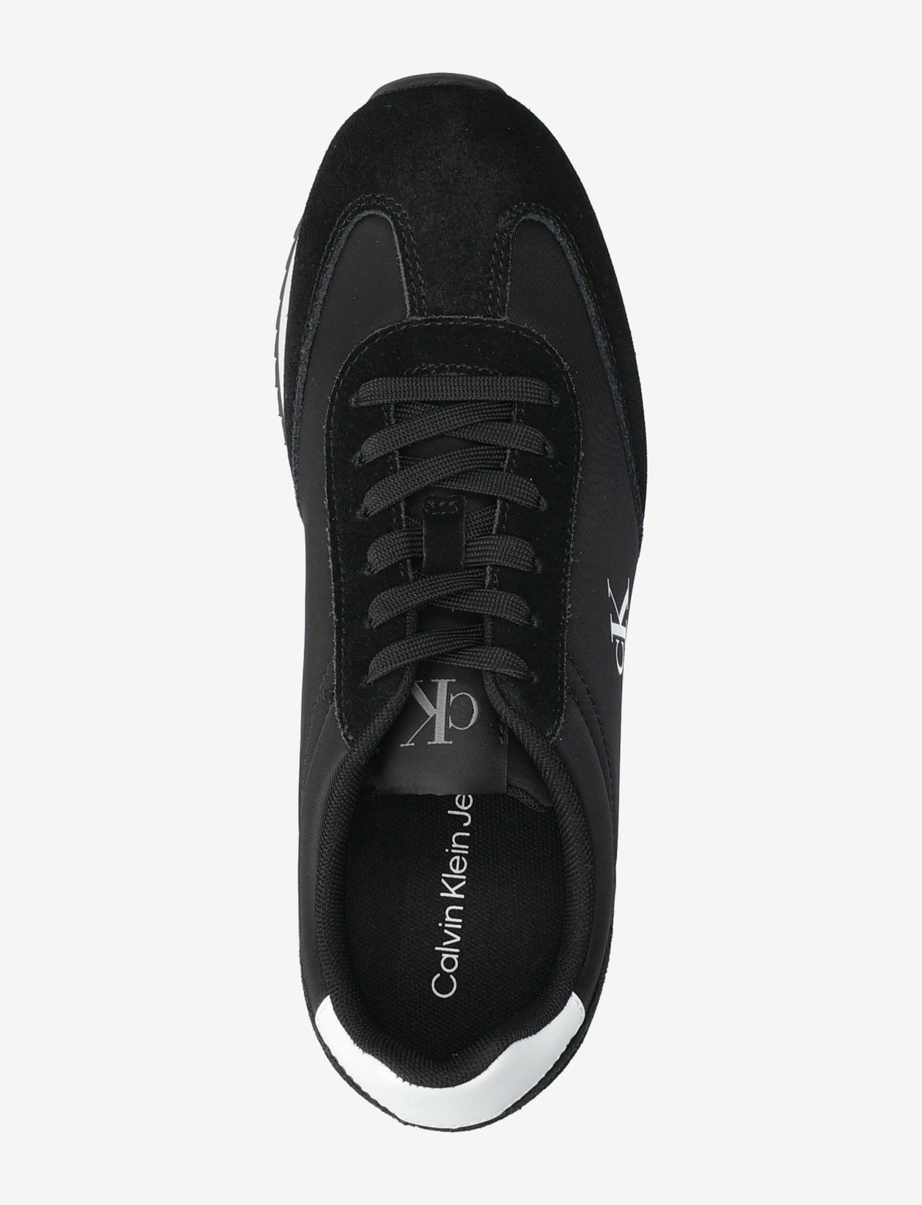 Calvin Klein - RUNNER LACEUP MG NYLON MIX - low top sneakers - black bright white - 3