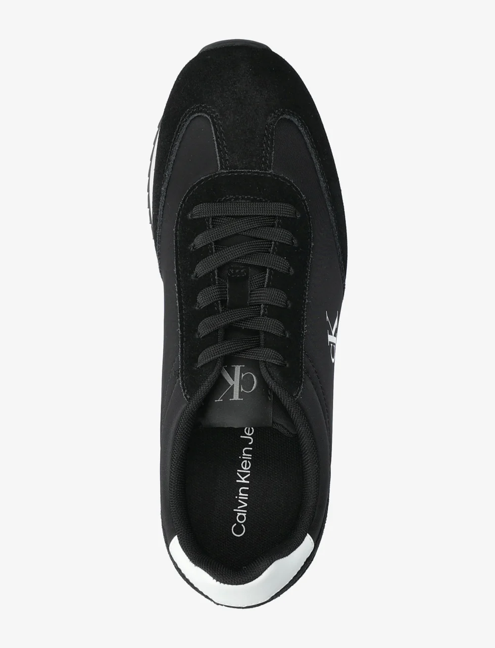 Calvin Klein - RUNNER LACEUP MG NYLON MIX - niedrige sneakers - black/bright white - 3
