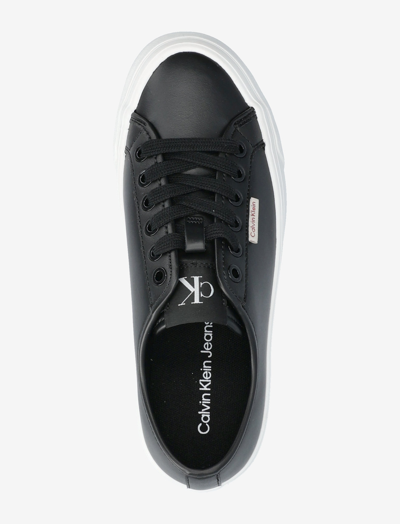Calvin Klein - VULC FLATFORM LTH - lave sneakers - ck black - 3