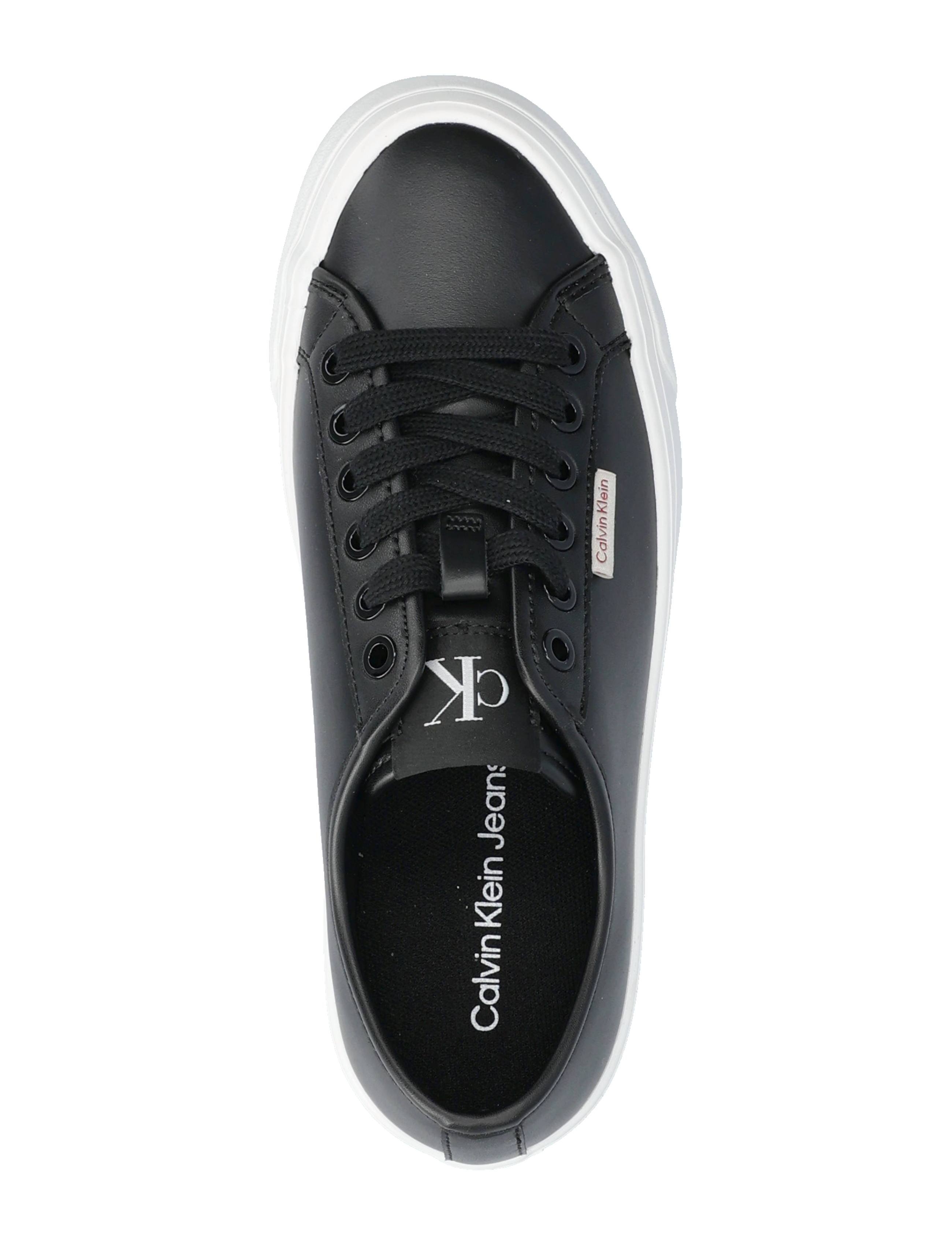 Calvin Klein - VULC FLATFORM LTH - lágir strigaskór - ck black - 3