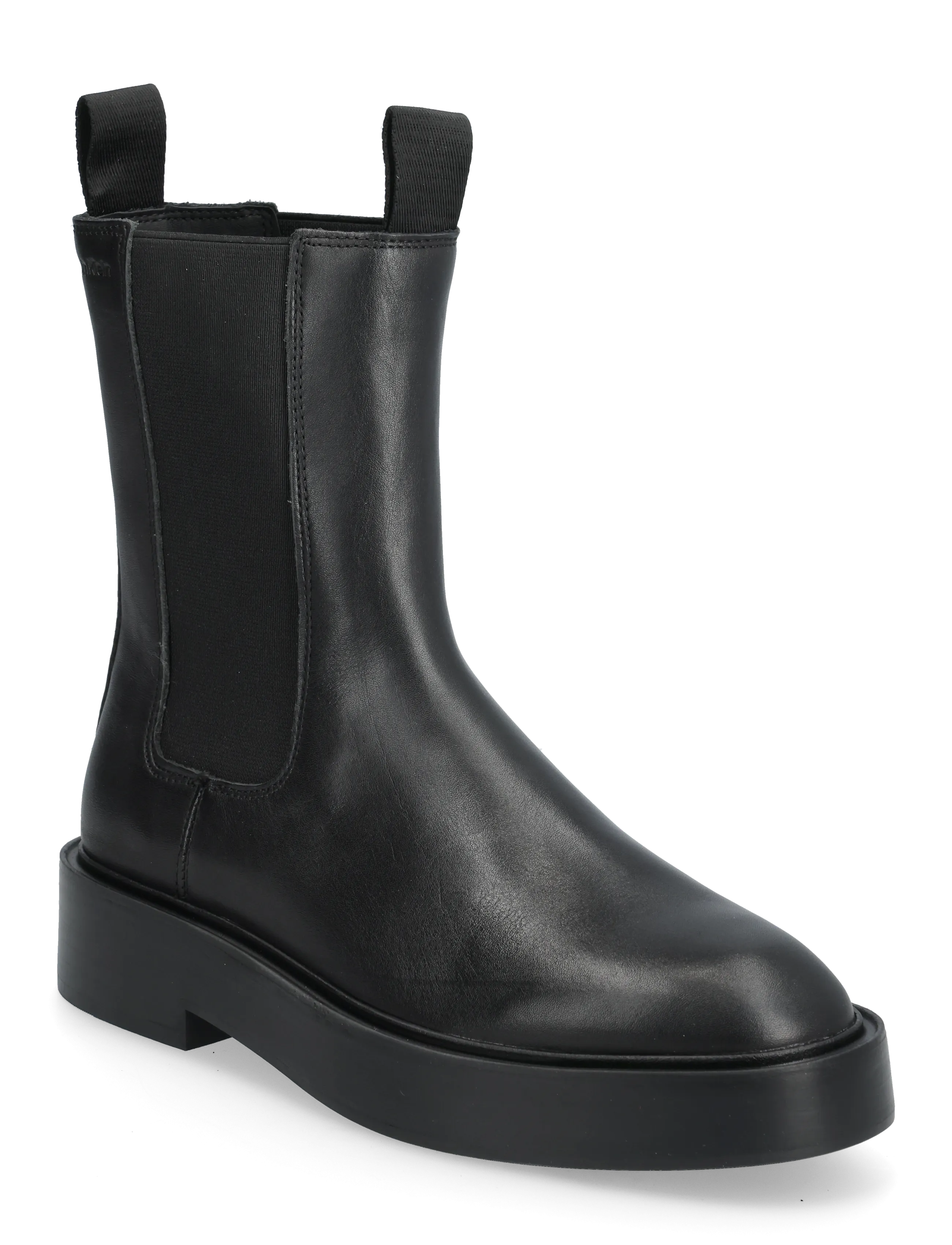 Calvin Klein Convate Welt Chelsea Lth, Kvinder, Chelsea Støvle Med Plateau, Sort, Str: 39