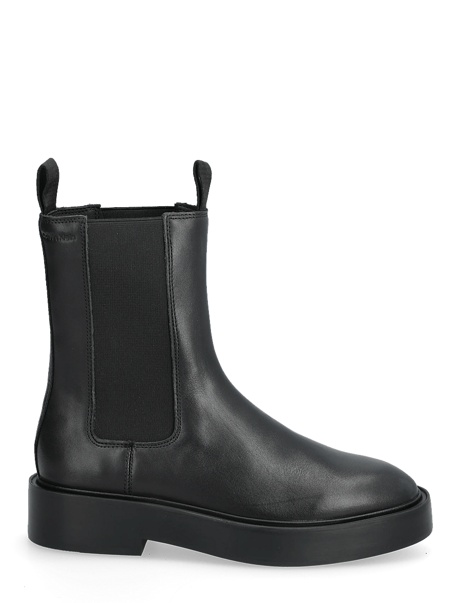 Calvin Klein - CONVATE WELT CHELSEA LTH - flade ankelstøvler - pvh black - 1