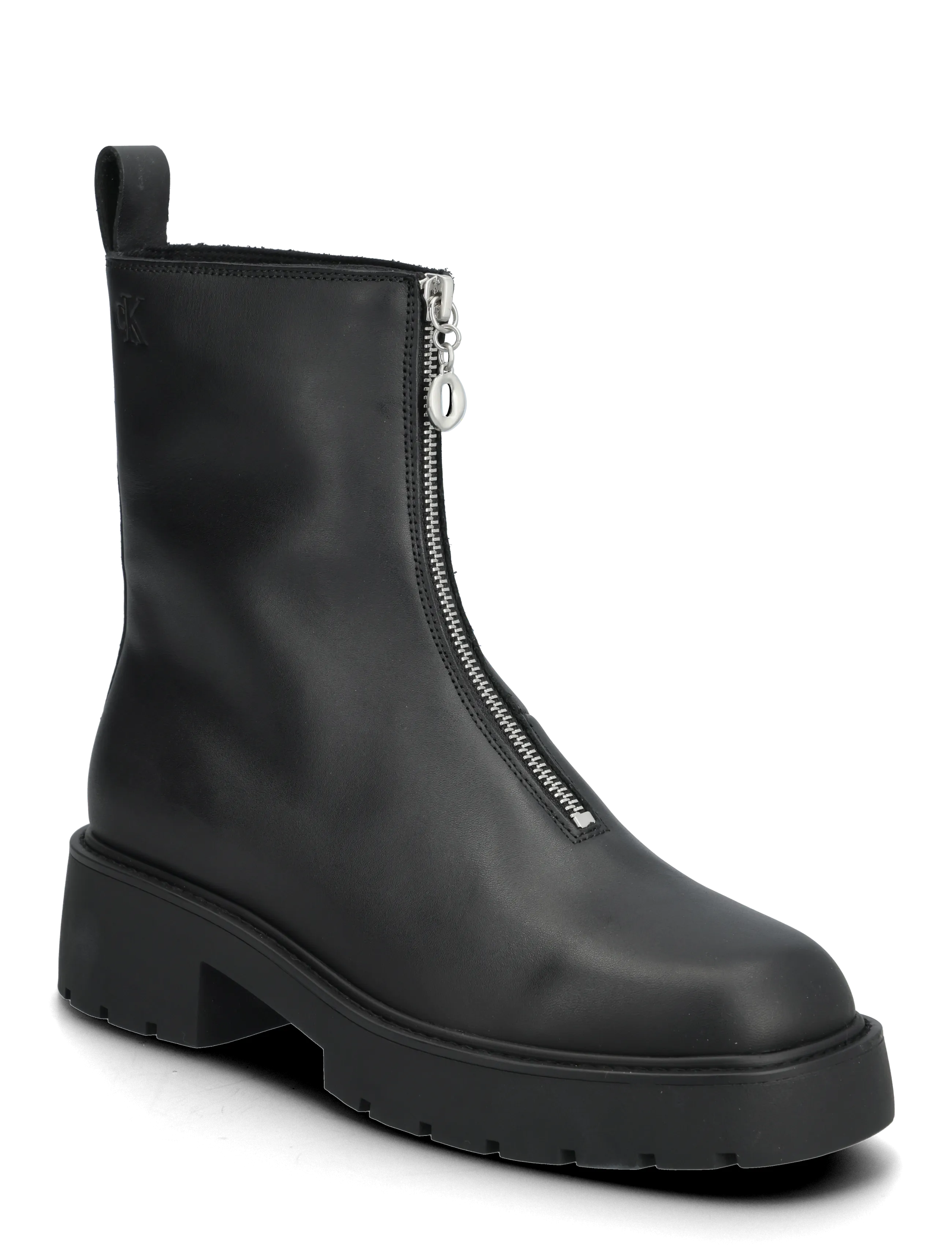 Calvin Klein CHUNKY FRONT ZIP BOOT - Transitional Layering - CK BLACK / black