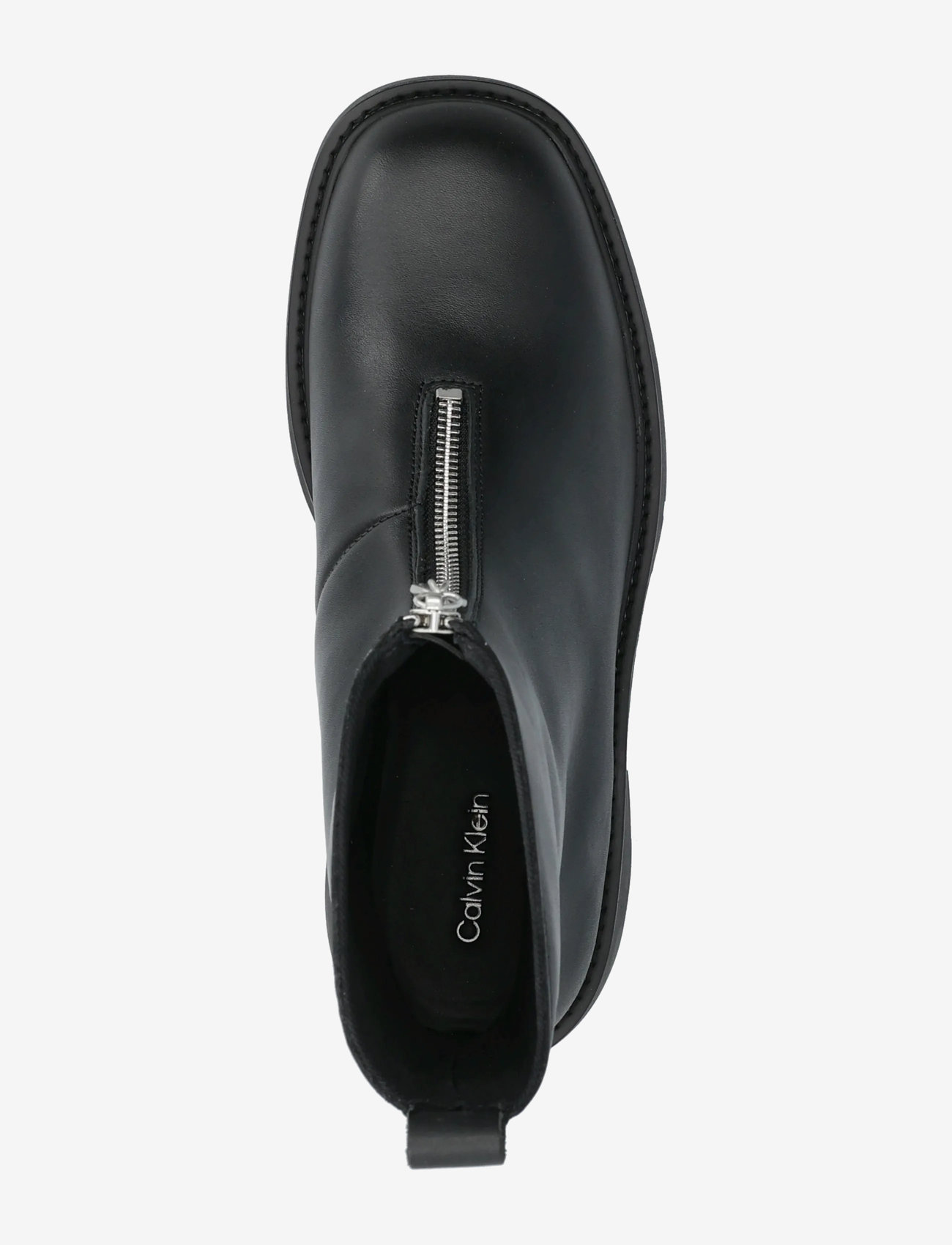 Calvin Klein - CHUNKY FRONT ZIP BOOT - platta ankelboots - ck black - 3