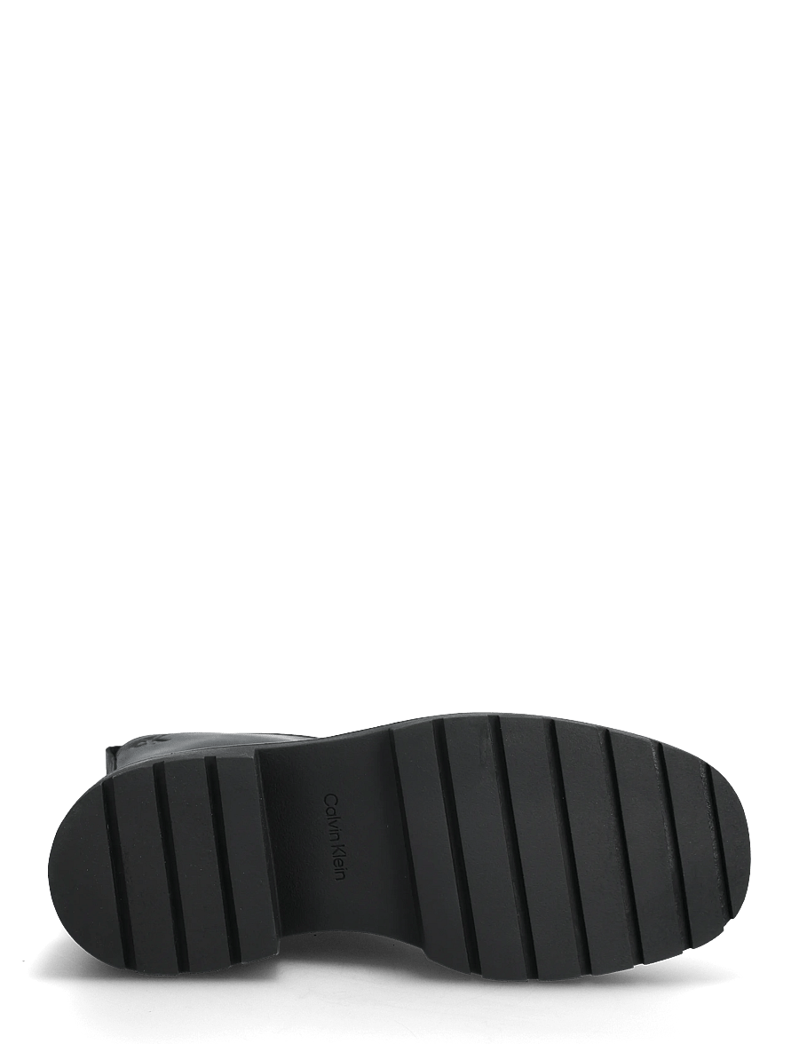 Calvin Klein - CHUNKY FRONT ZIP BOOT - flache stiefeletten - ck black - 4