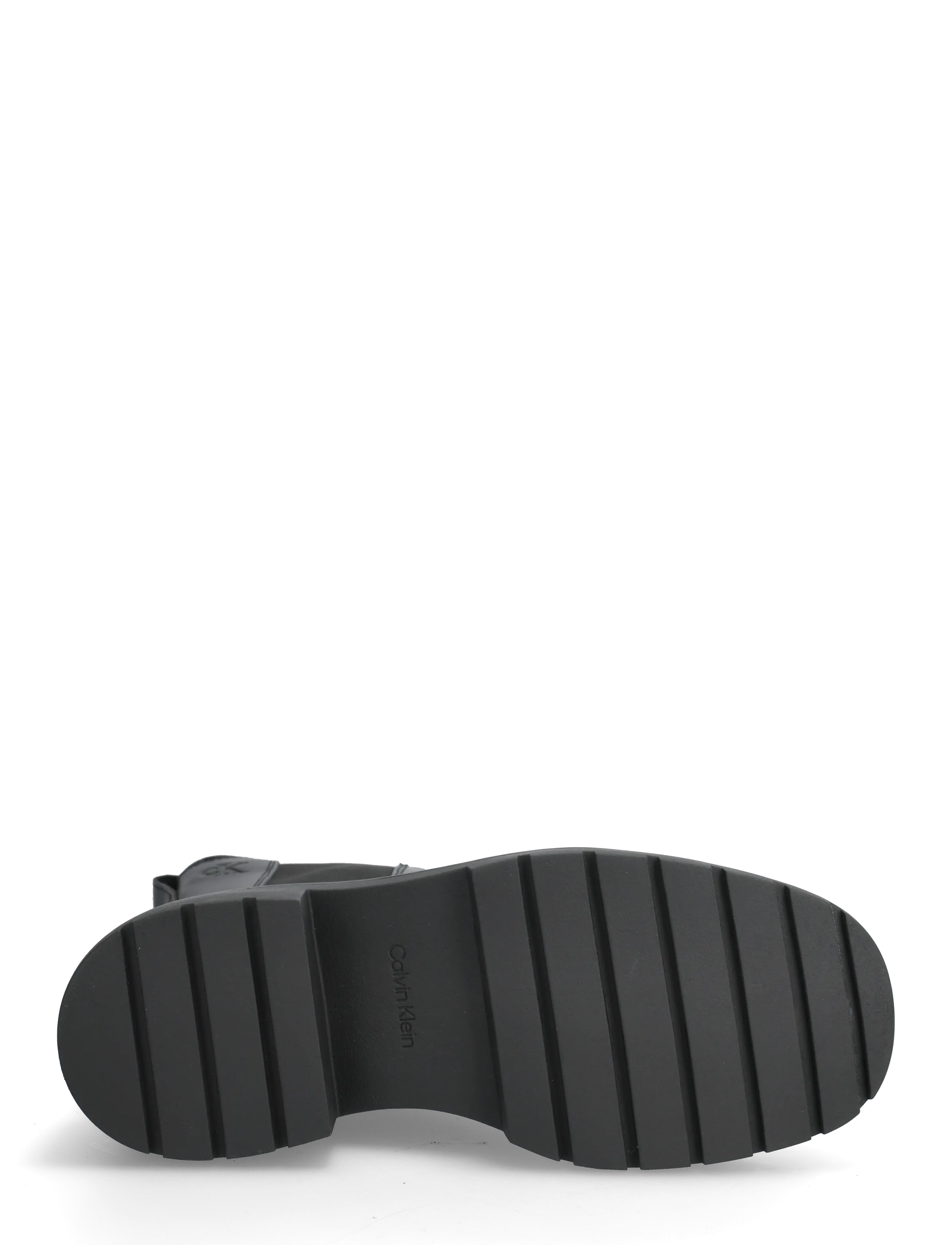 Calvin Klein - CHUNKY MID CHELSEA BOOT LTH - flache stiefeletten - ck black - 4
