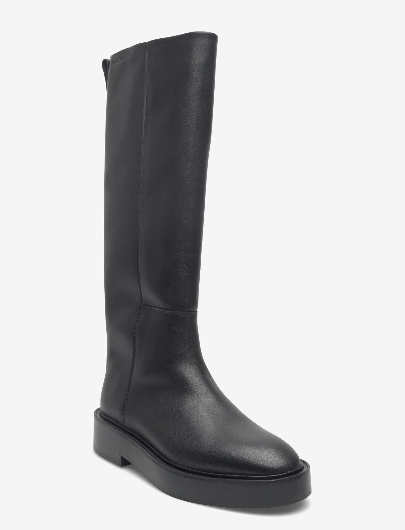 Calvin Klein - CONCAVE WELT UKT BOOT LTH - knee high boots - pvh black - 0