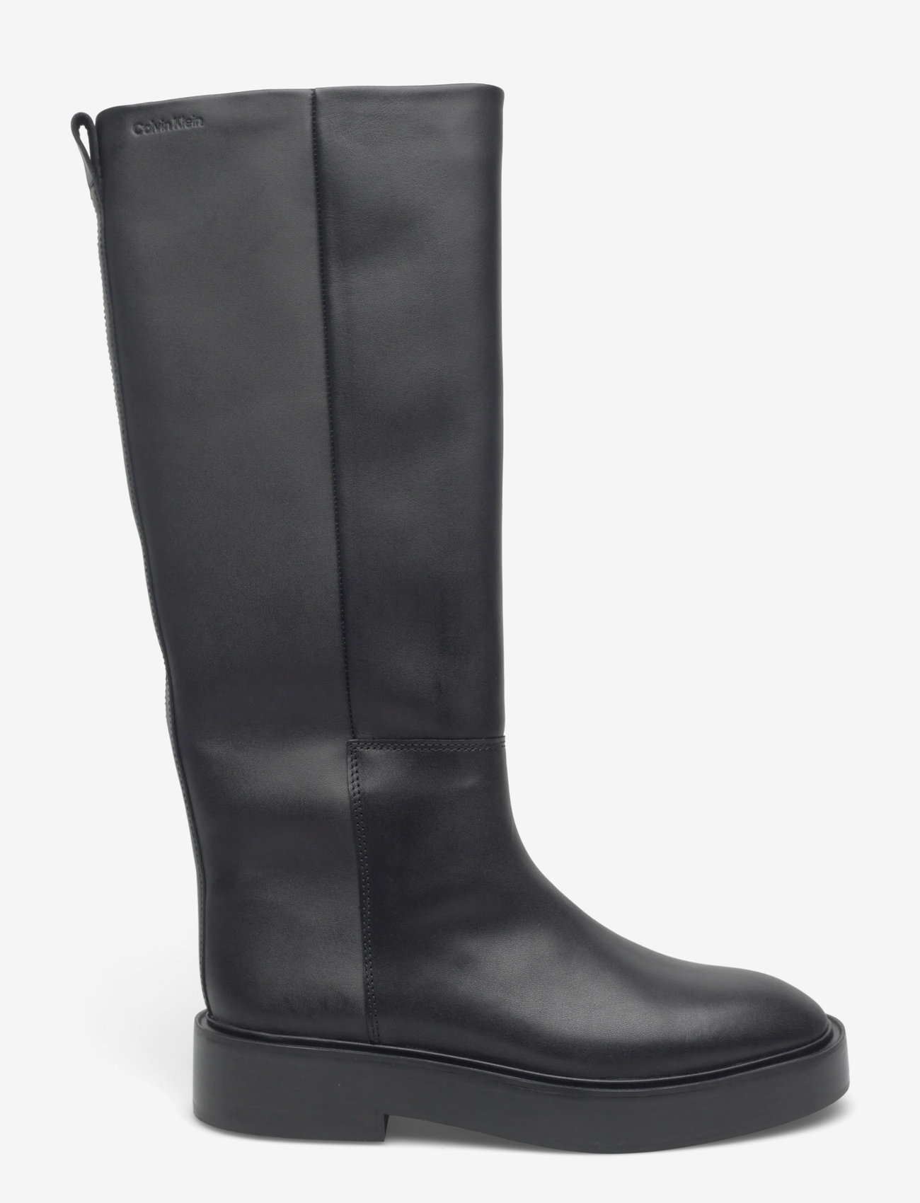 Calvin Klein - CONCAVE WELT UKT BOOT LTH - knee high boots - pvh black - 1