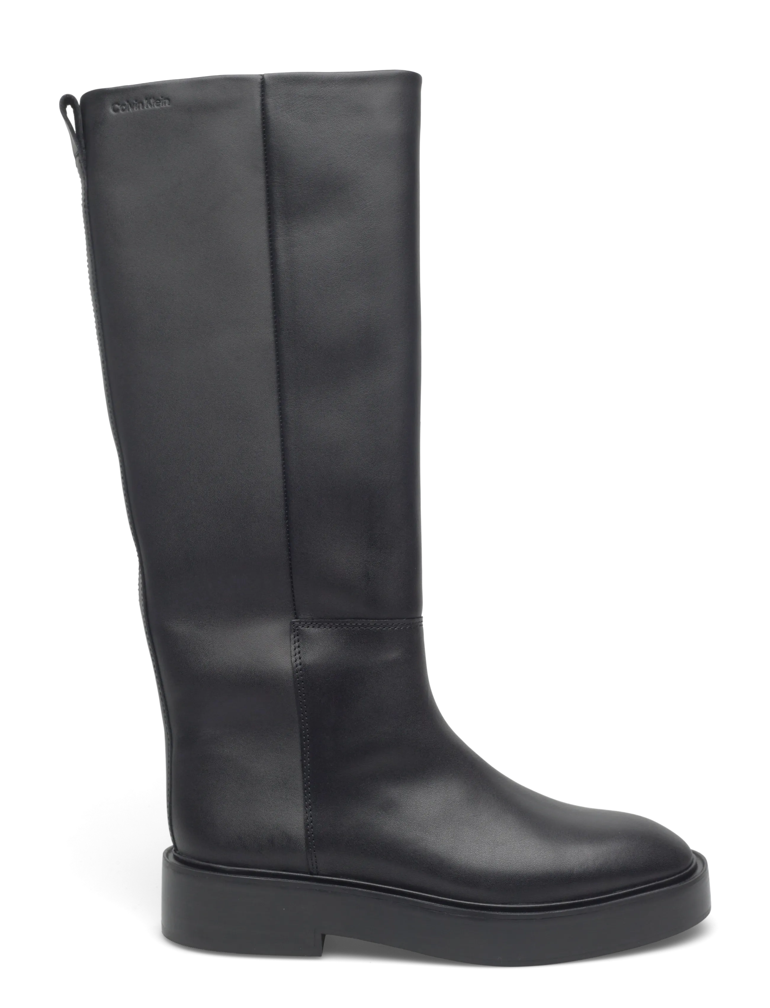 Calvin Klein - CONCAVE WELT UKT BOOT LTH - lange laarzen - pvh black - 1