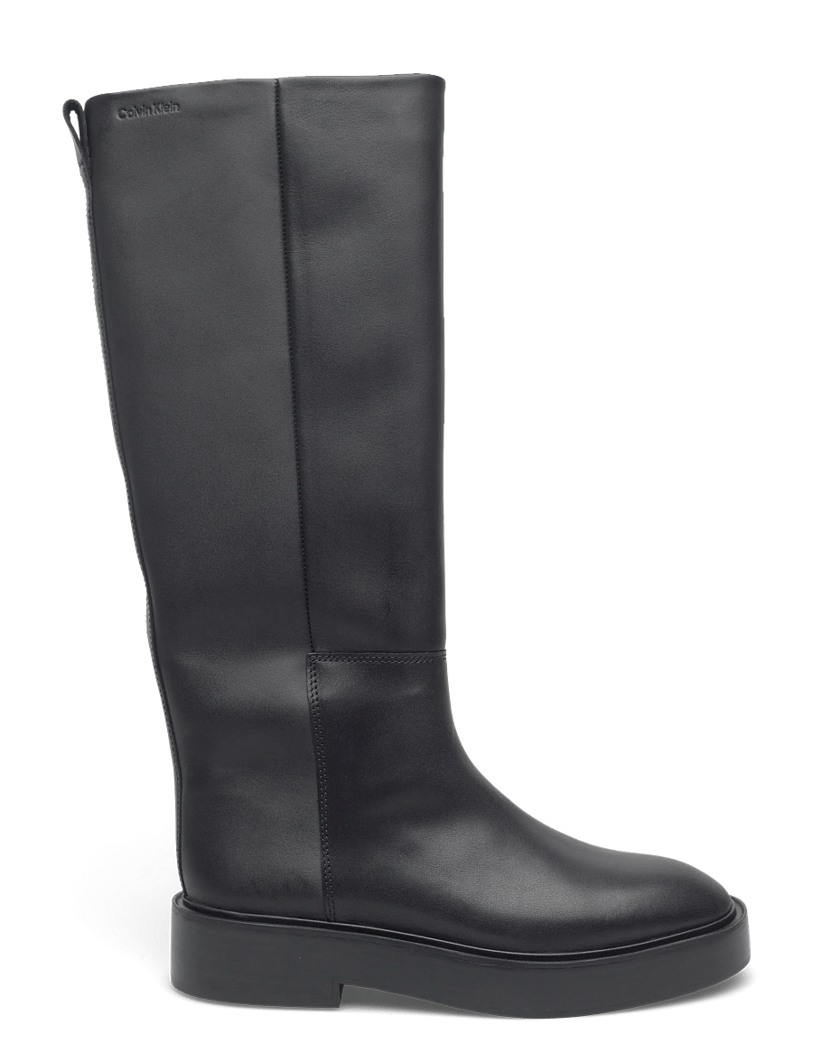 Calvin Klein - CONCAVE WELT UKT BOOT LTH - lange laarzen - pvh black - 1