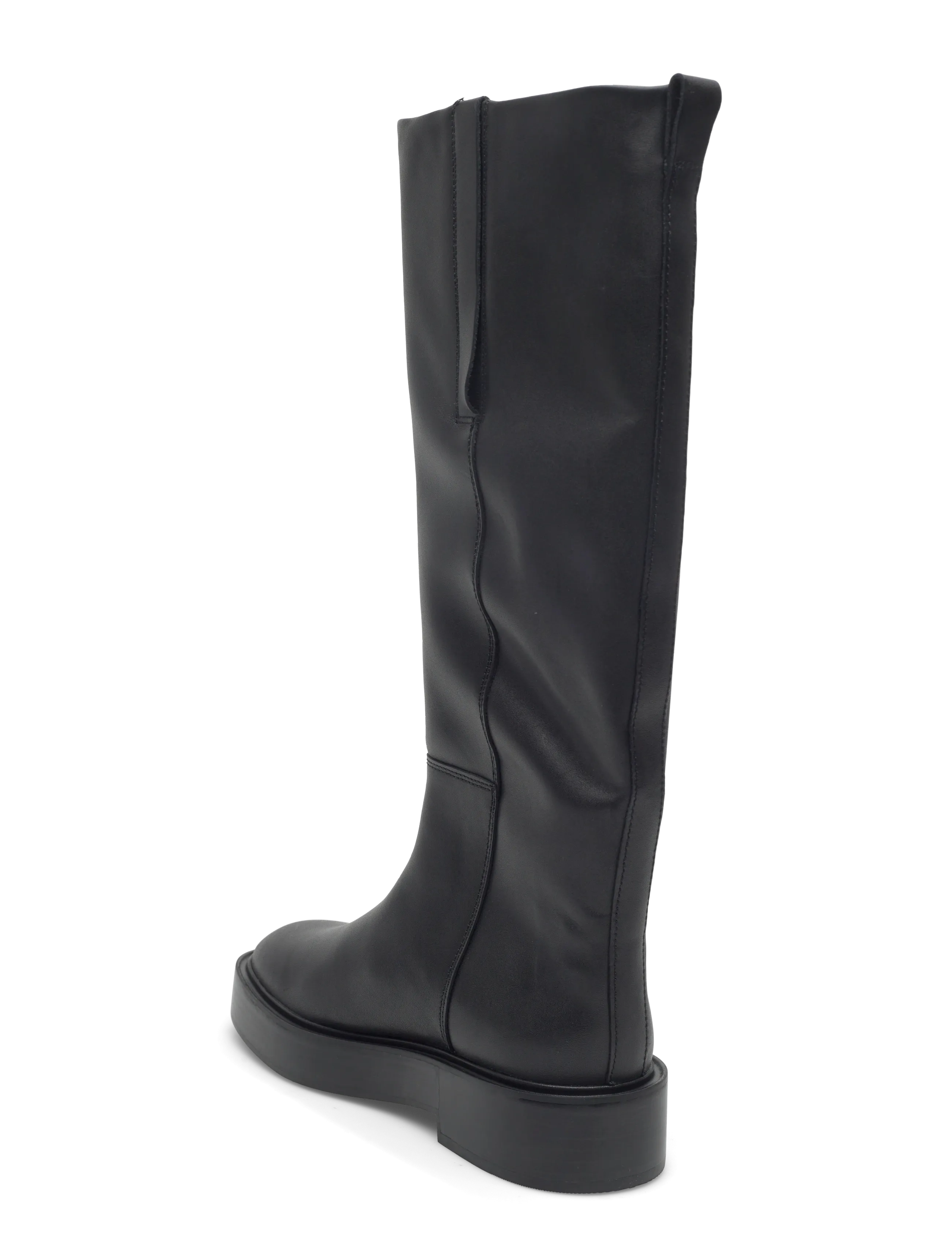 Calvin Klein - CONCAVE WELT UKT BOOT LTH - lange laarzen - pvh black - 2
