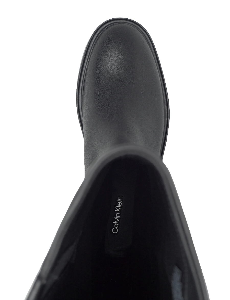 Calvin Klein - CONCAVE WELT UKT BOOT LTH - lange laarzen - pvh black - 3