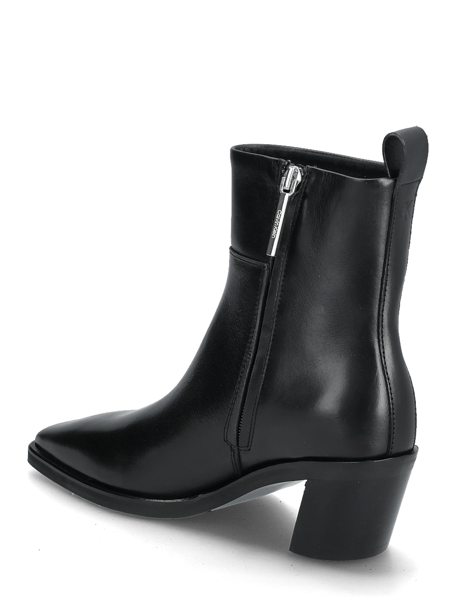 Calvin Klein - COWBOY BOOT ZIP LTH - stiefeletten mit absatz - pvh black - 2