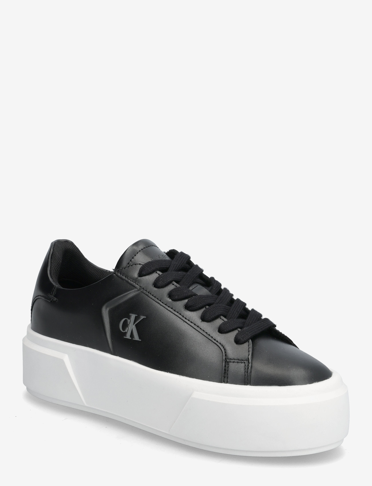 Calvin Klein - FLATFORM LACE UP LTH MG - chunky sneakers - ck black - 0