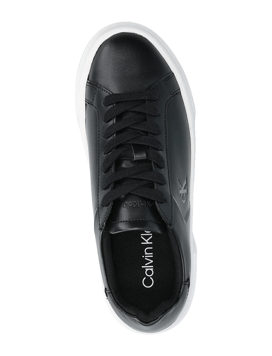 Calvin Klein - FLATFORM LACE UP LTH MG - platform sneakers - ck black - 3