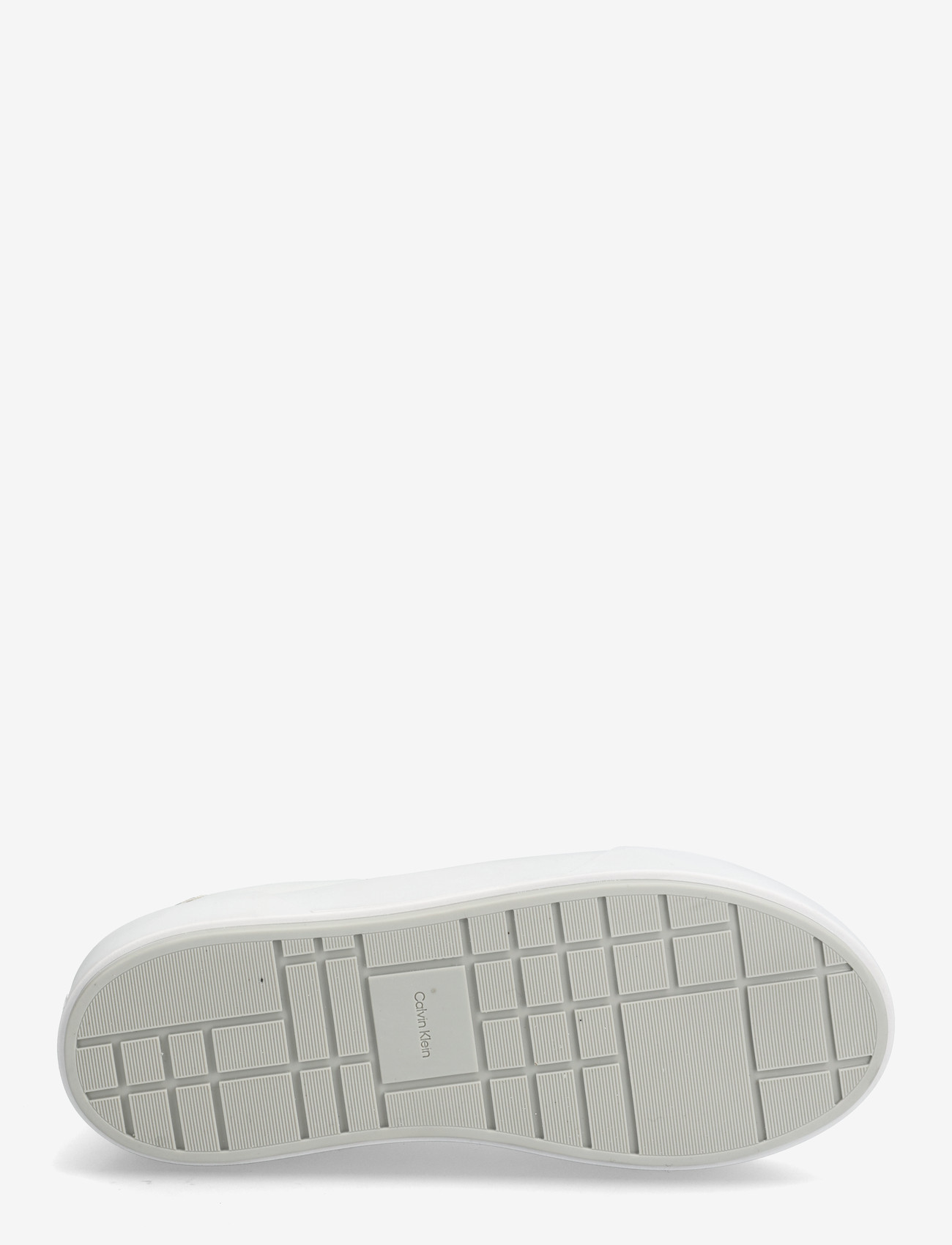 Calvin Klein - FLATFORM LACE UP LTH MET - konfirmatsioon - bright white silver - 4