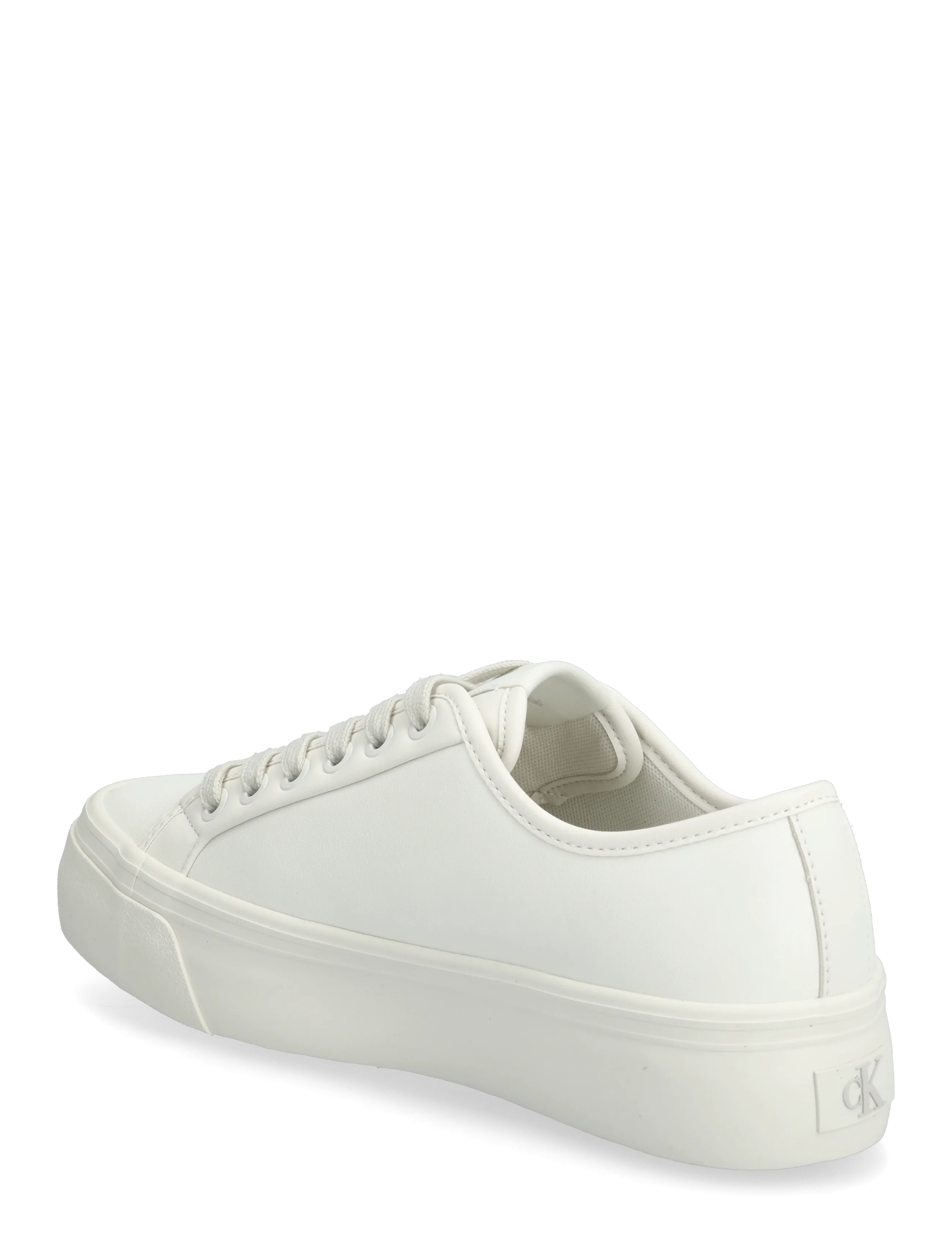 Calvin Klein - VULC FLATF LACE UP LTH - lily white - 2