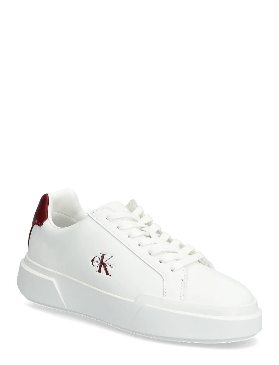 Calvin Klein - CHUNKY CUPSOLE LACEUP LTH - confirmation - bright white rhubarb - 0