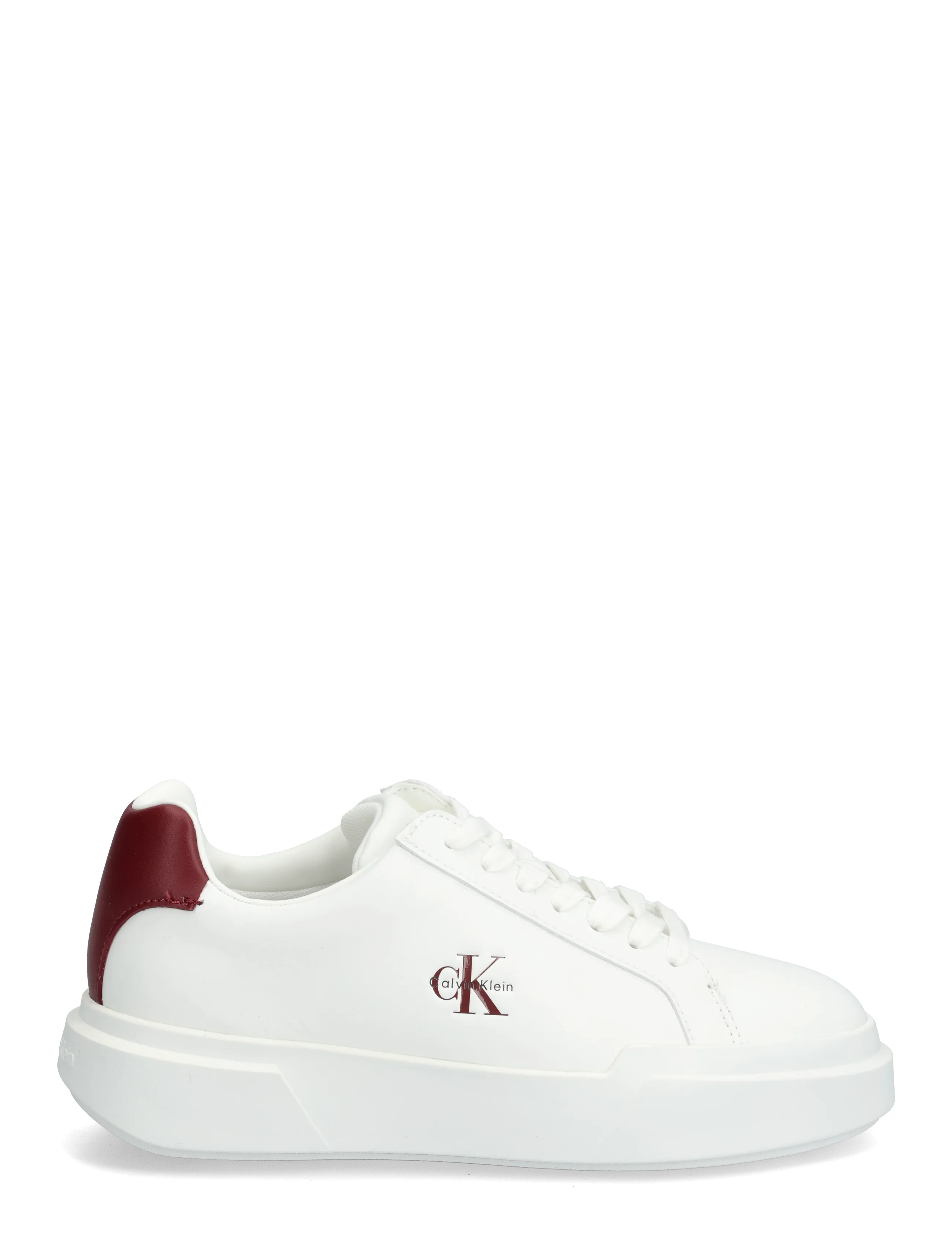 Calvin Klein - CHUNKY CUPSOLE LACEUP LTH - confirmation - bright white rhubarb - 1